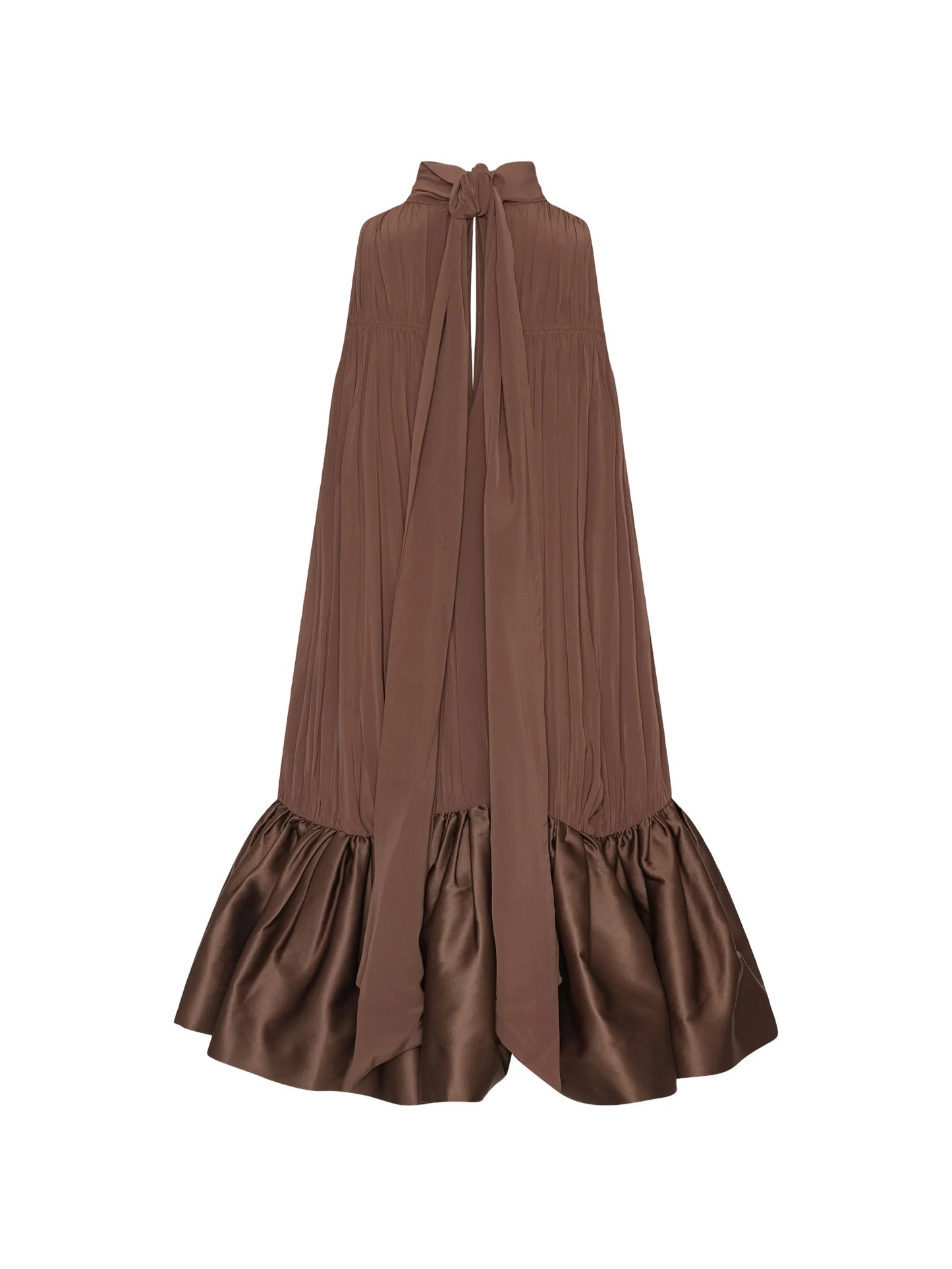 gathered mini dress
