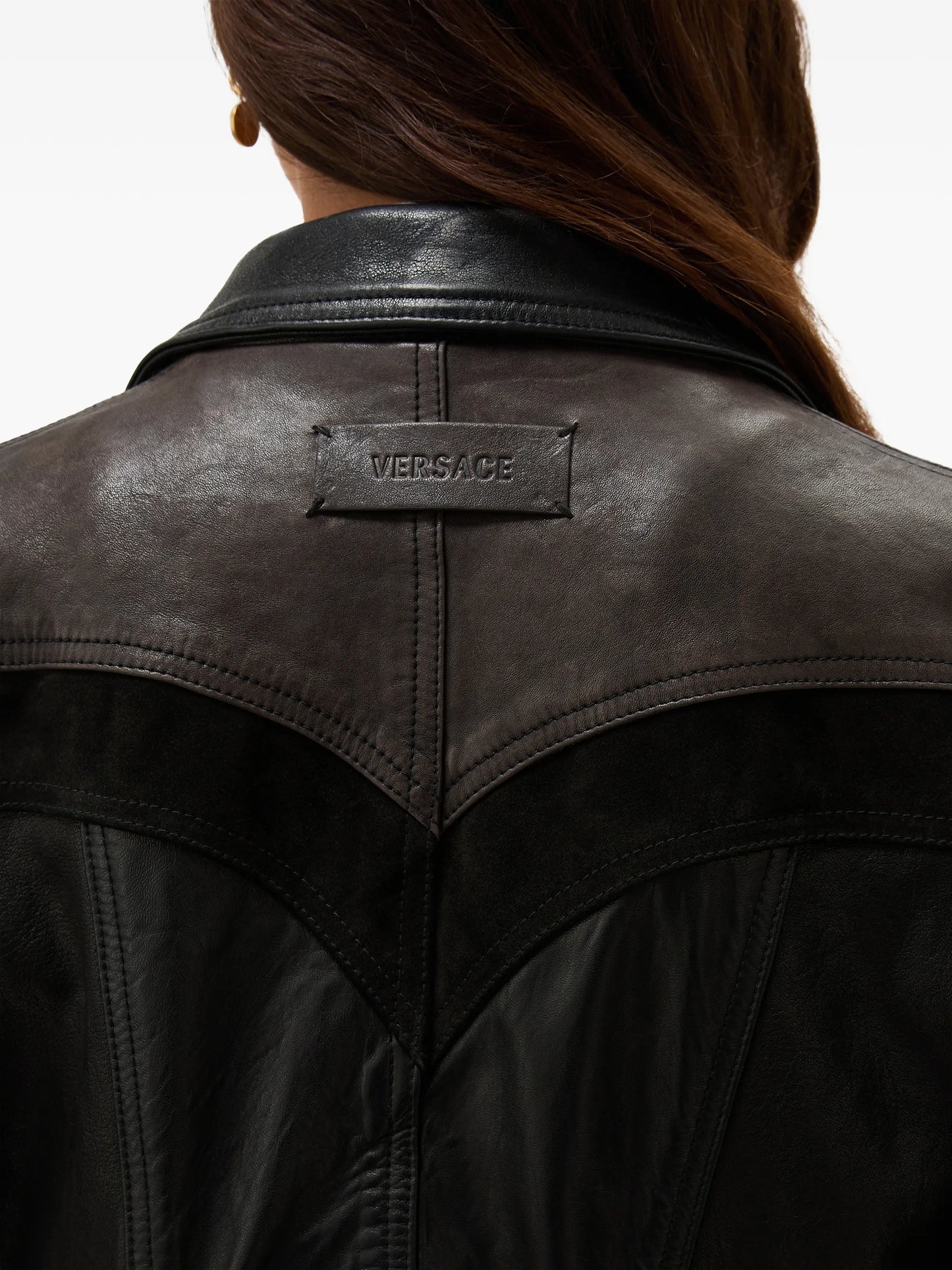 buttoned patch jacket