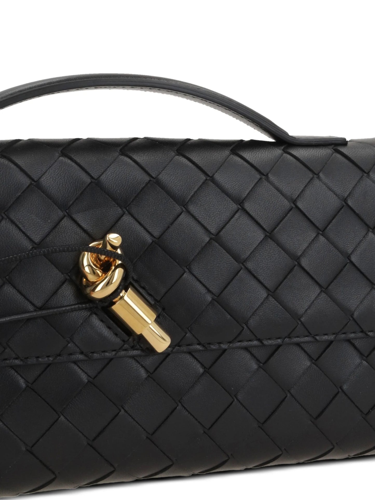 Andiamo Intrecciato knotted clutch bag