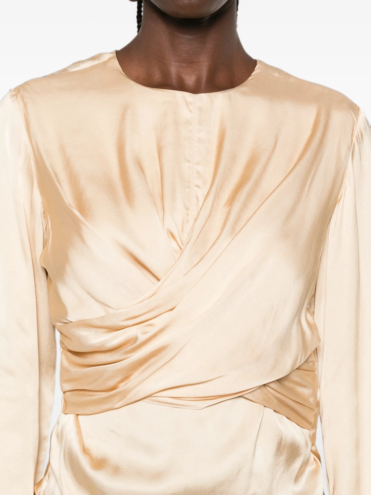 Neame crossover-detail blouse