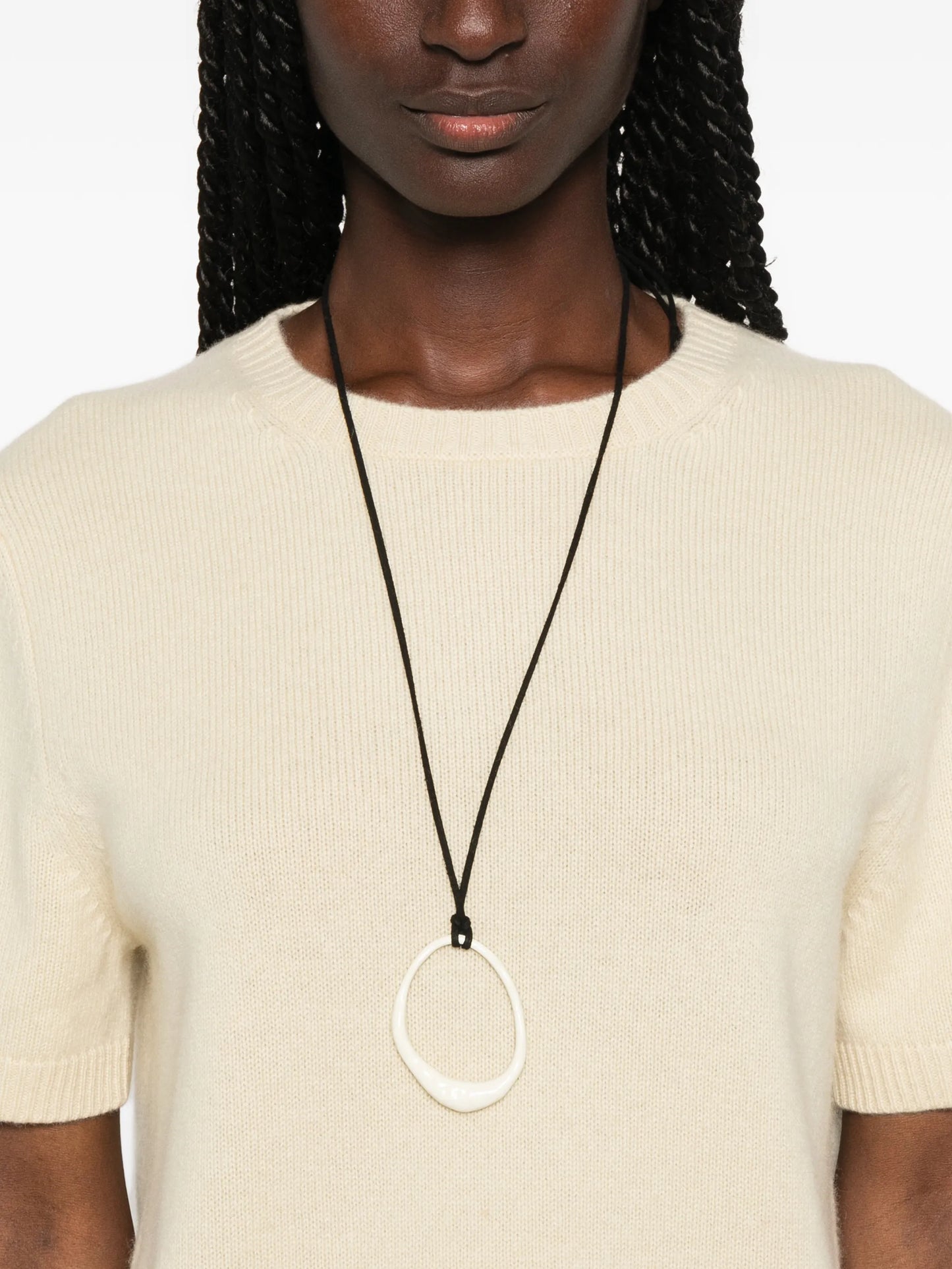 short-sleeve knitted T-shirt