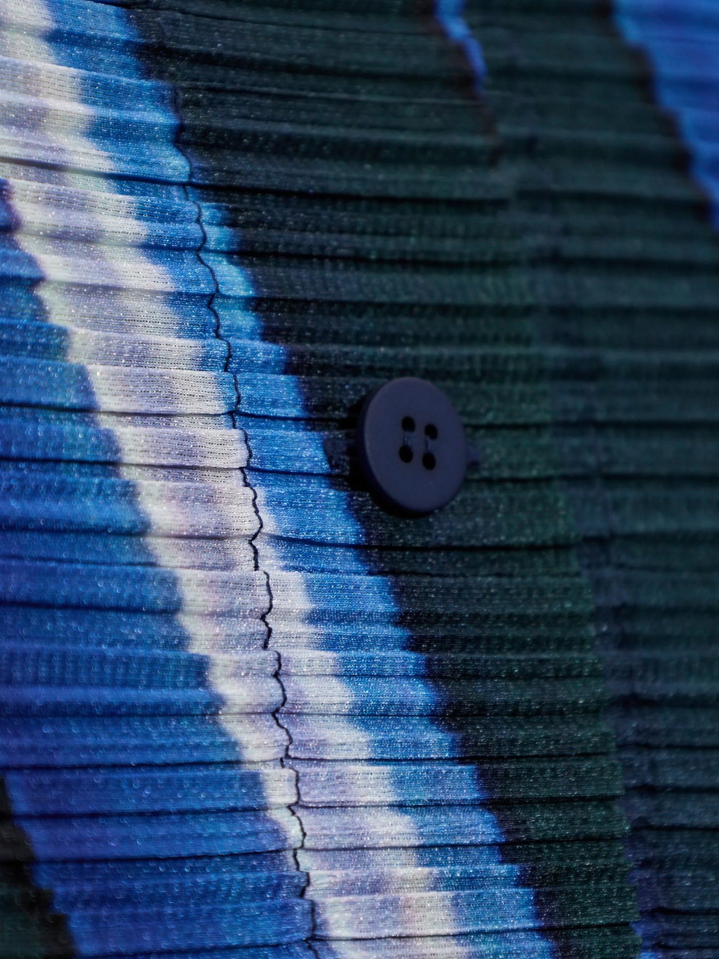 striped pleated cardigan