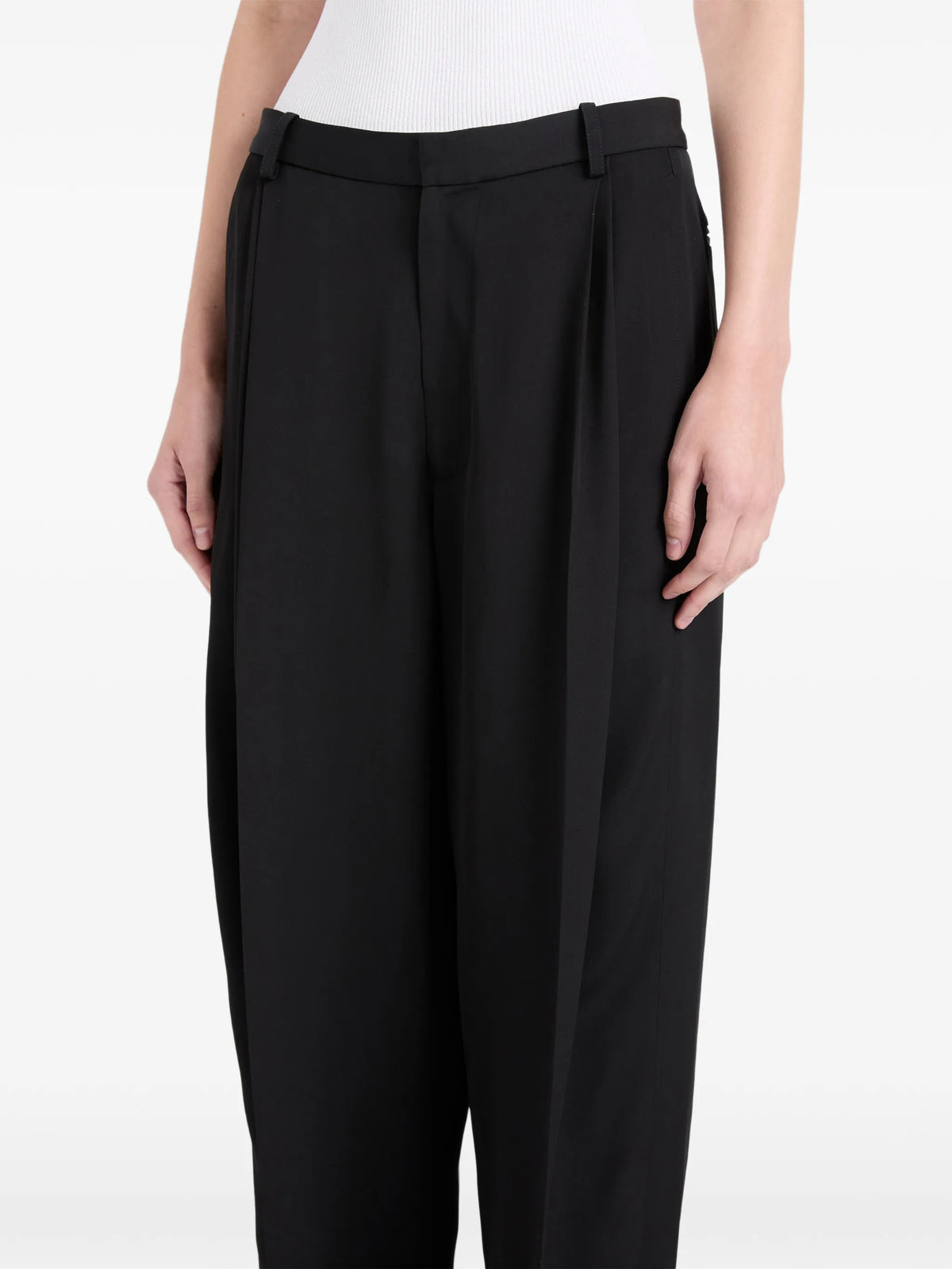 Clementina trousers in viscose twill