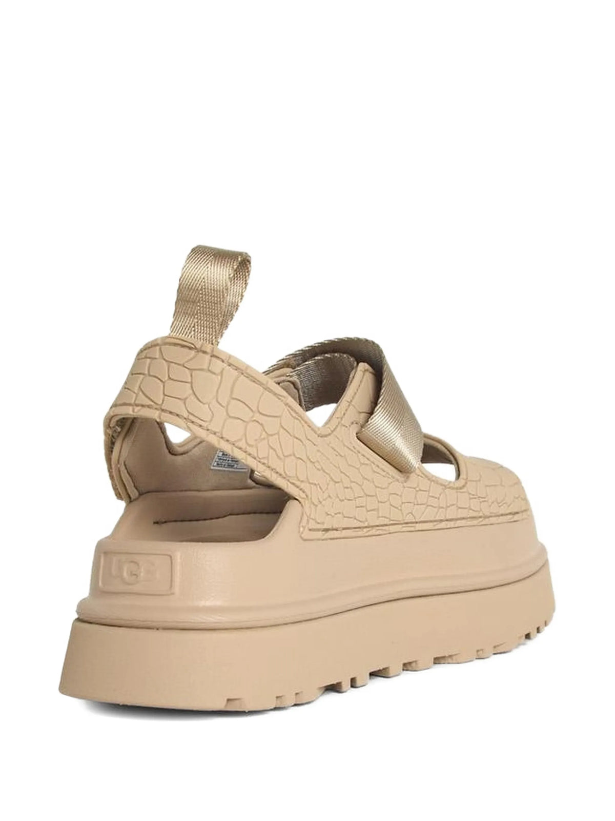 GoldenGlow strap sandals