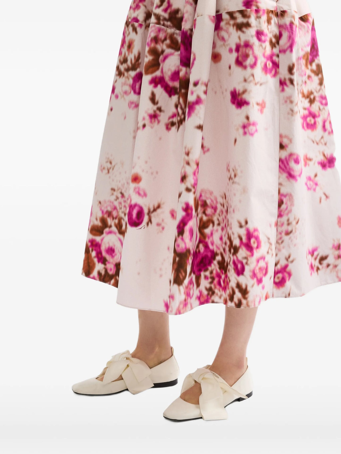 floral-pattern skirt