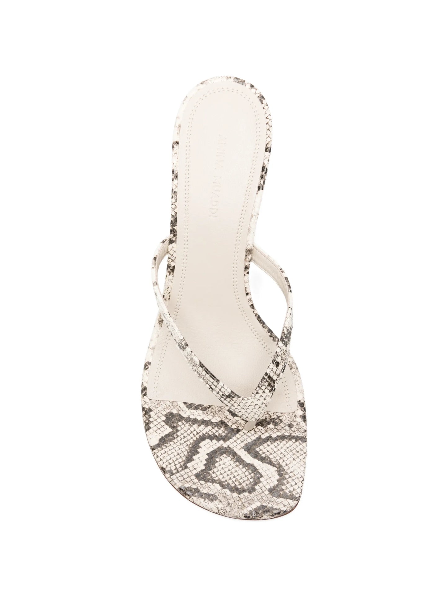 Juliette thong slippers 70 matural printed snake