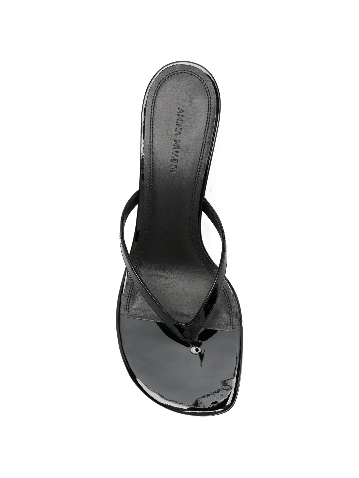 Juliette patent-finish sandals