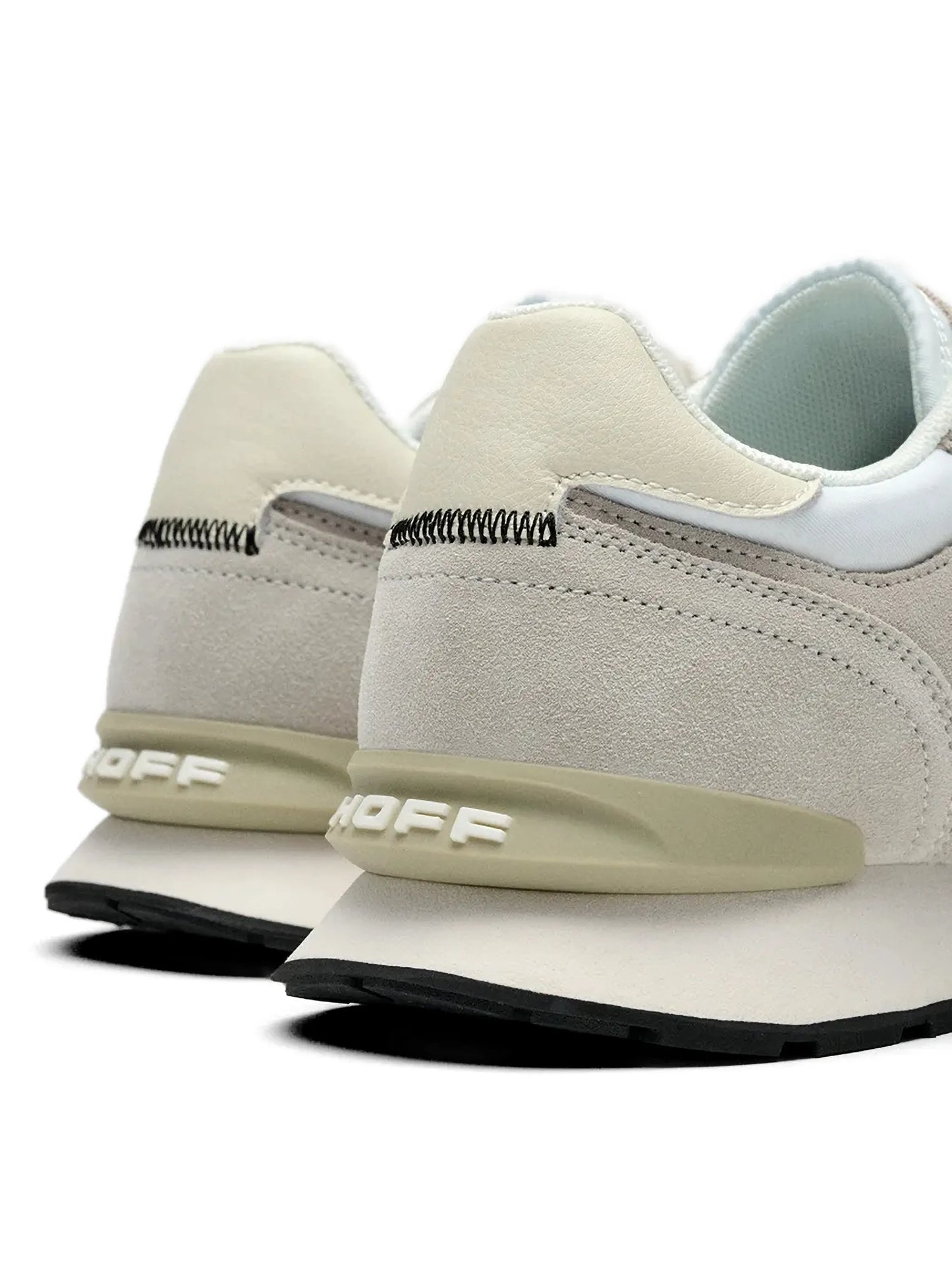 City panelling lace-up sneakers