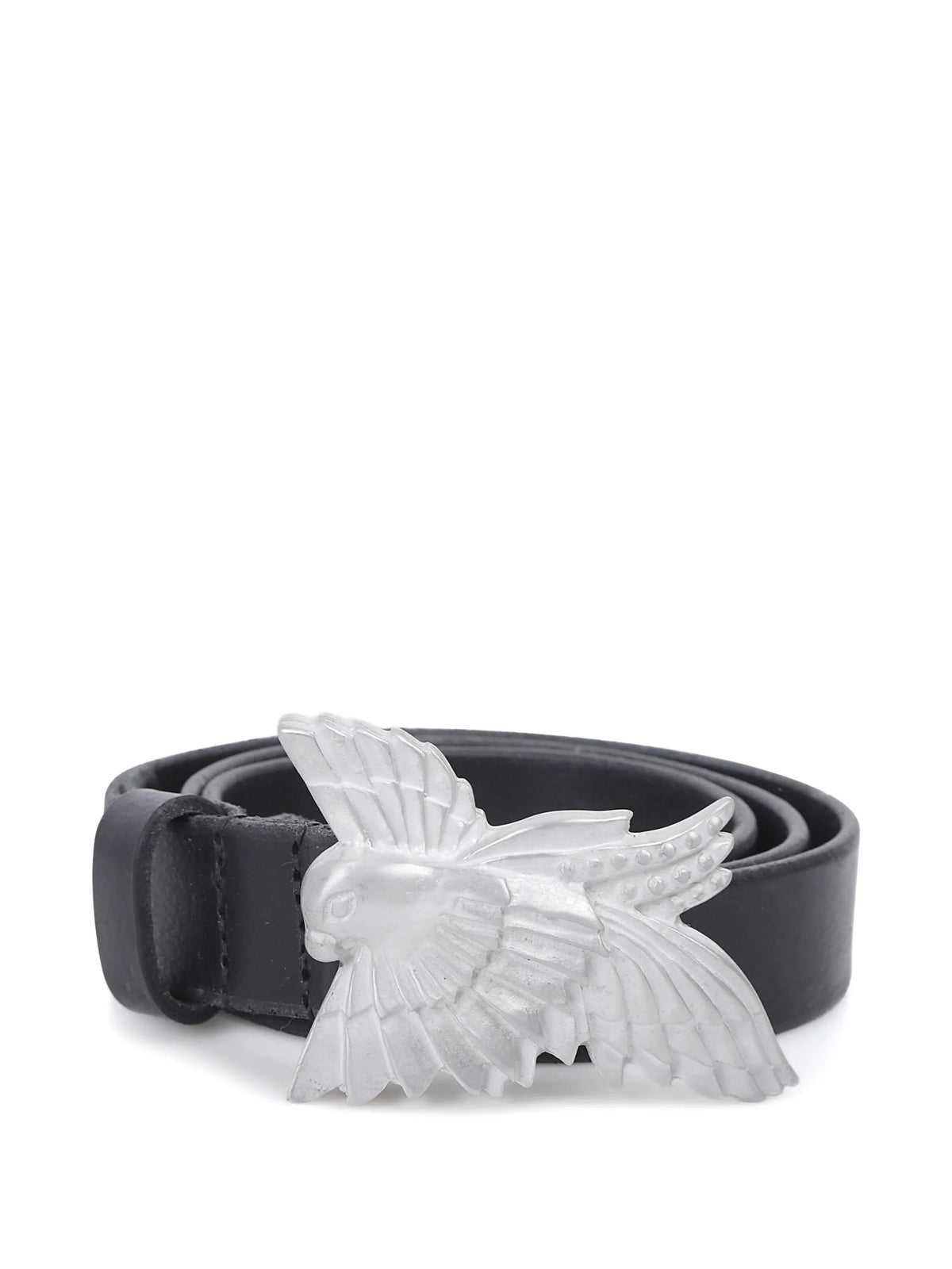 Dove leather belt