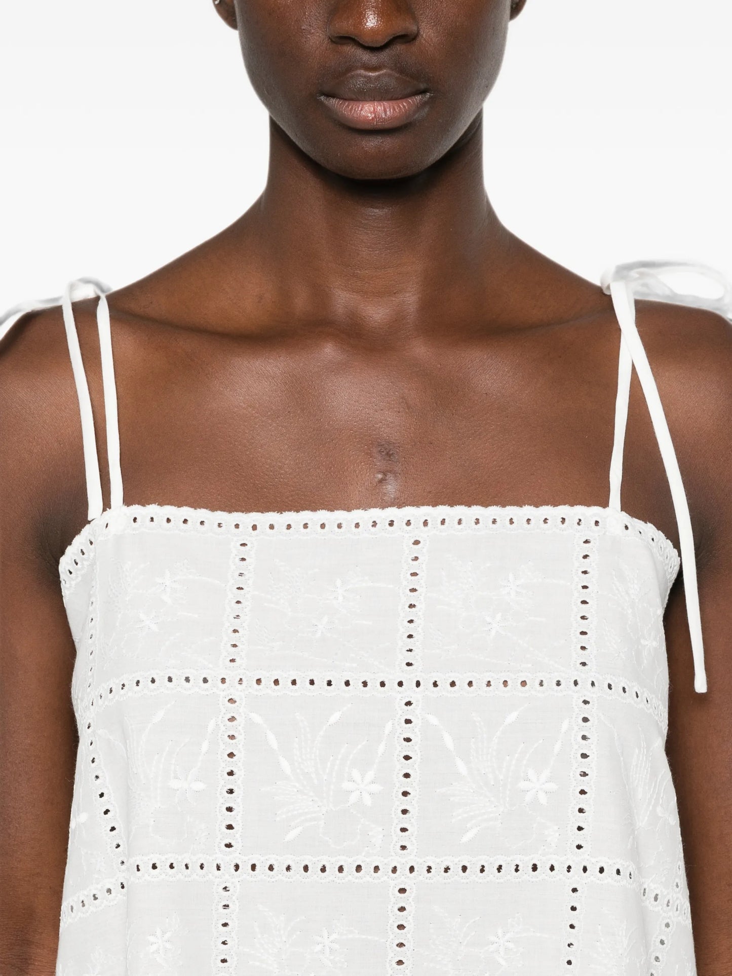 Mora broderie-anglaise tie-straps top