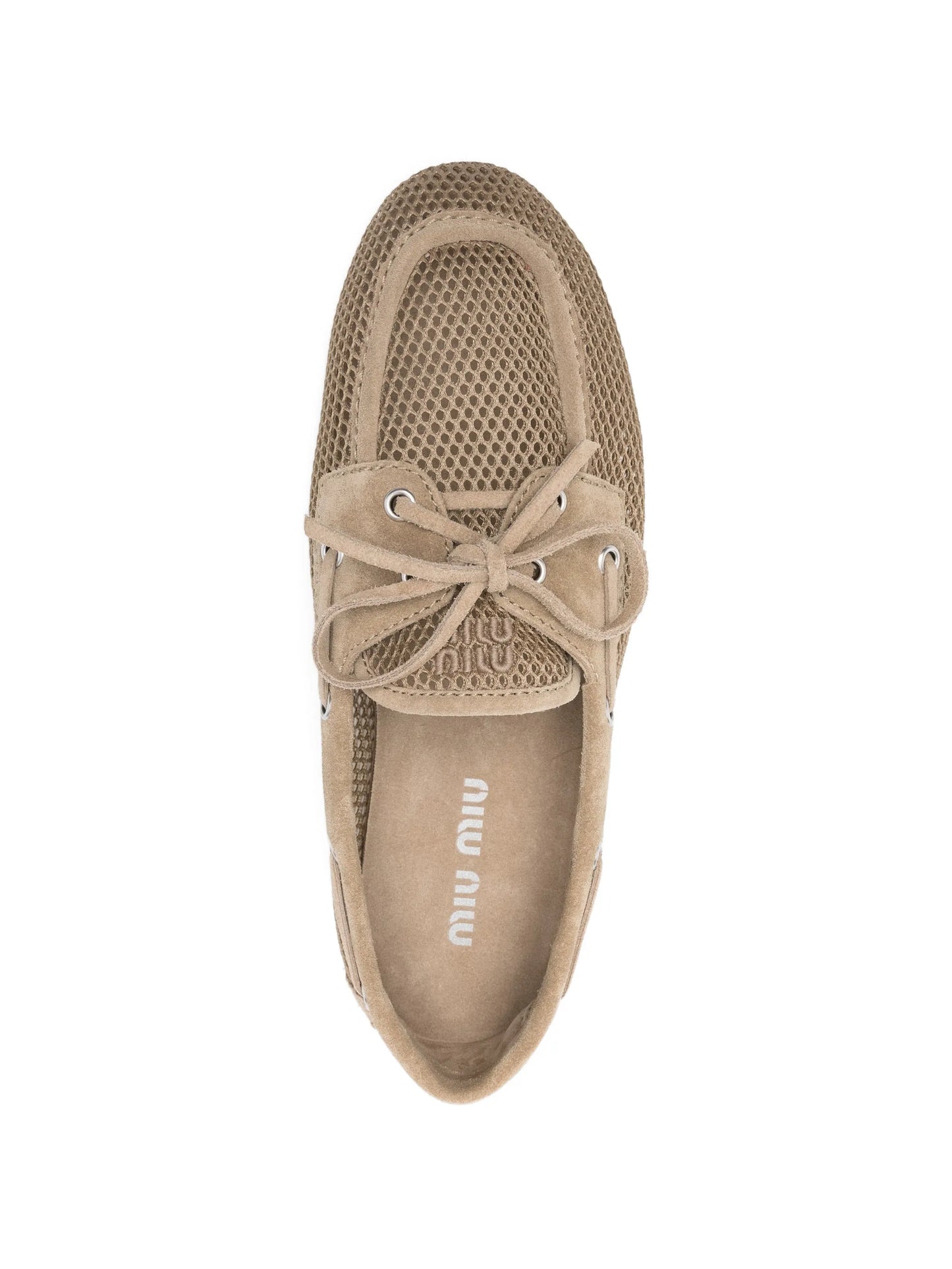 crochet leather boat shoes