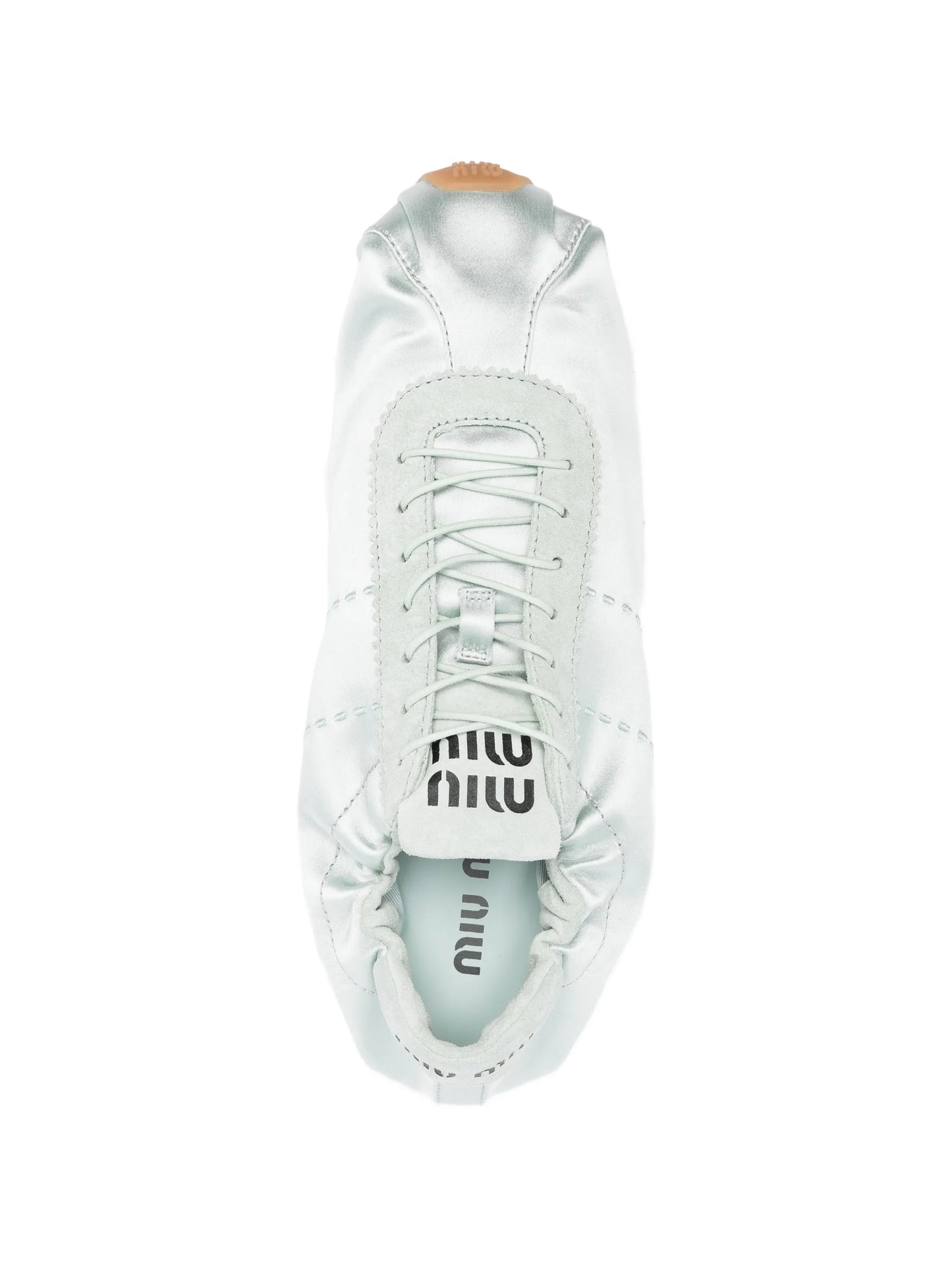 satin low profile sneakers