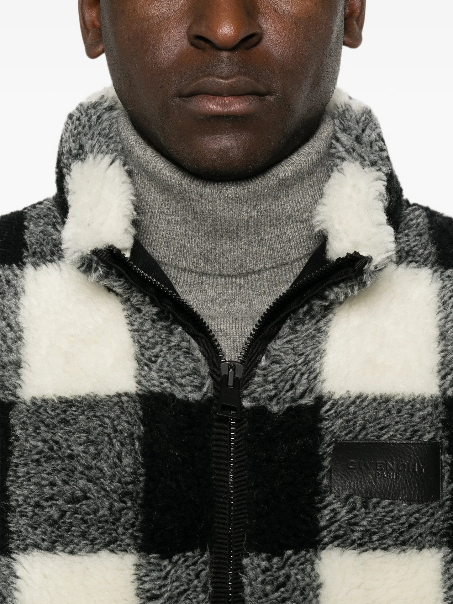 check-pattern jacket