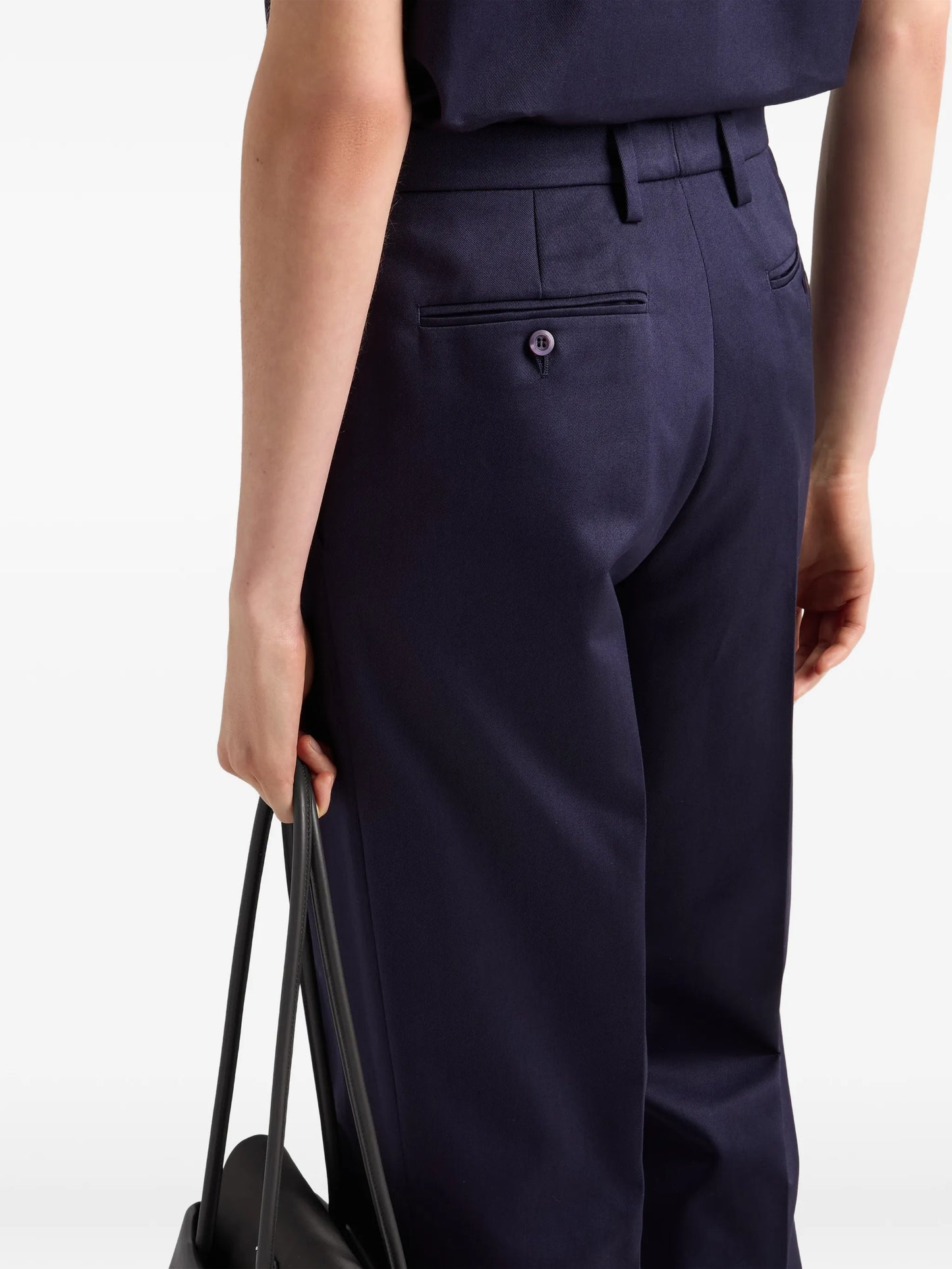 pleated cotton trousers