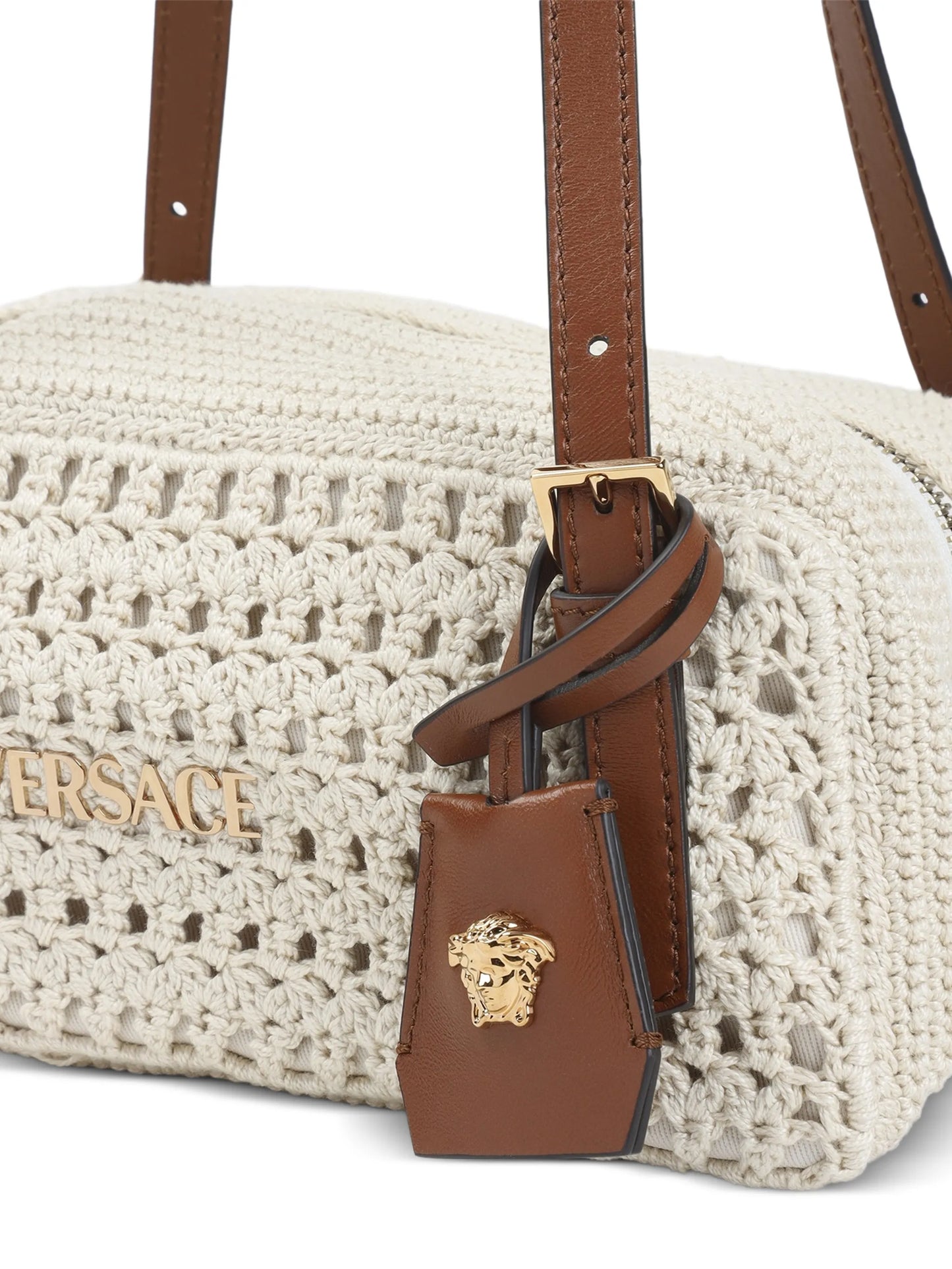 crochet-design shoulder bag