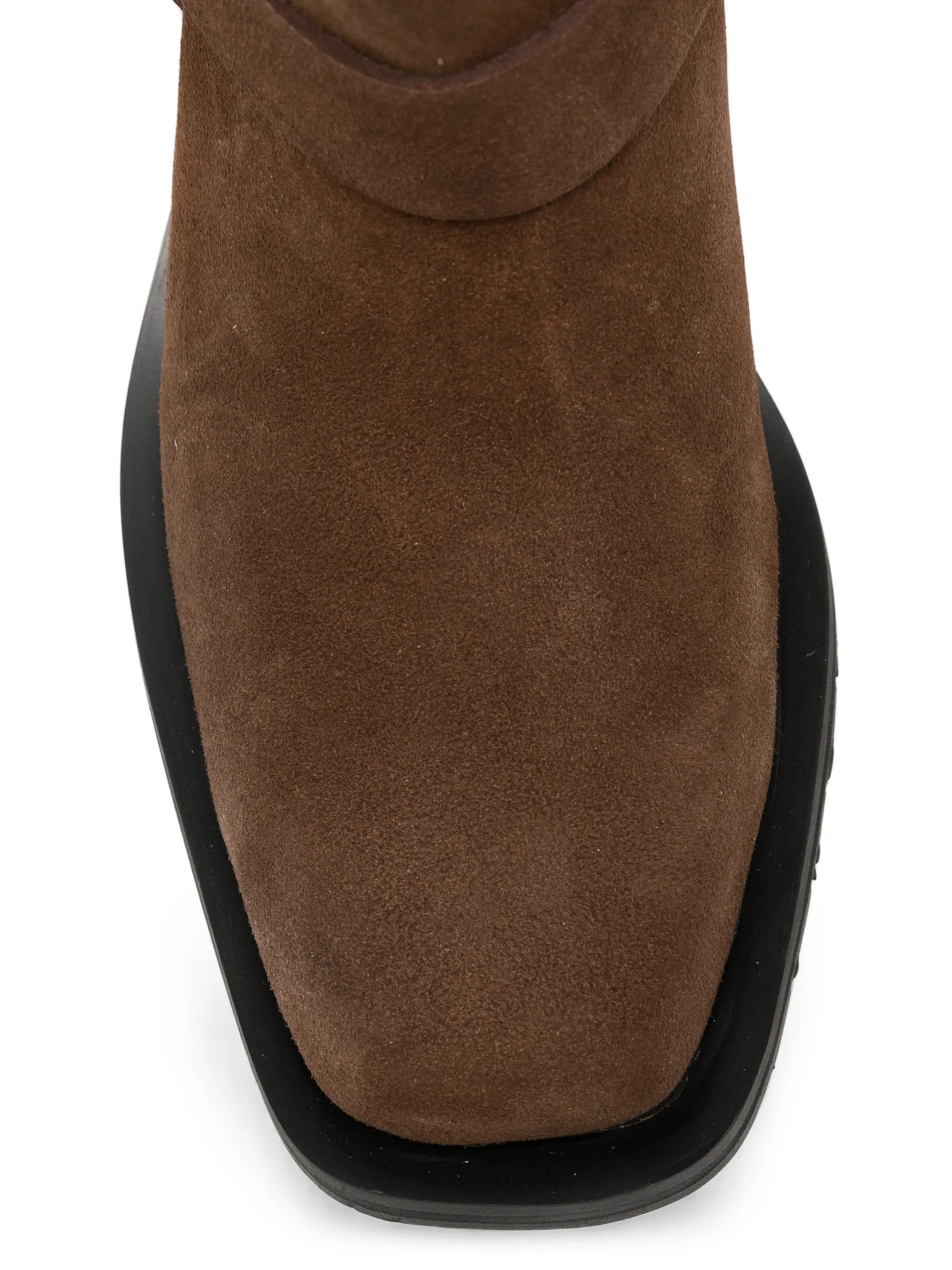 buckle-detail biker boots