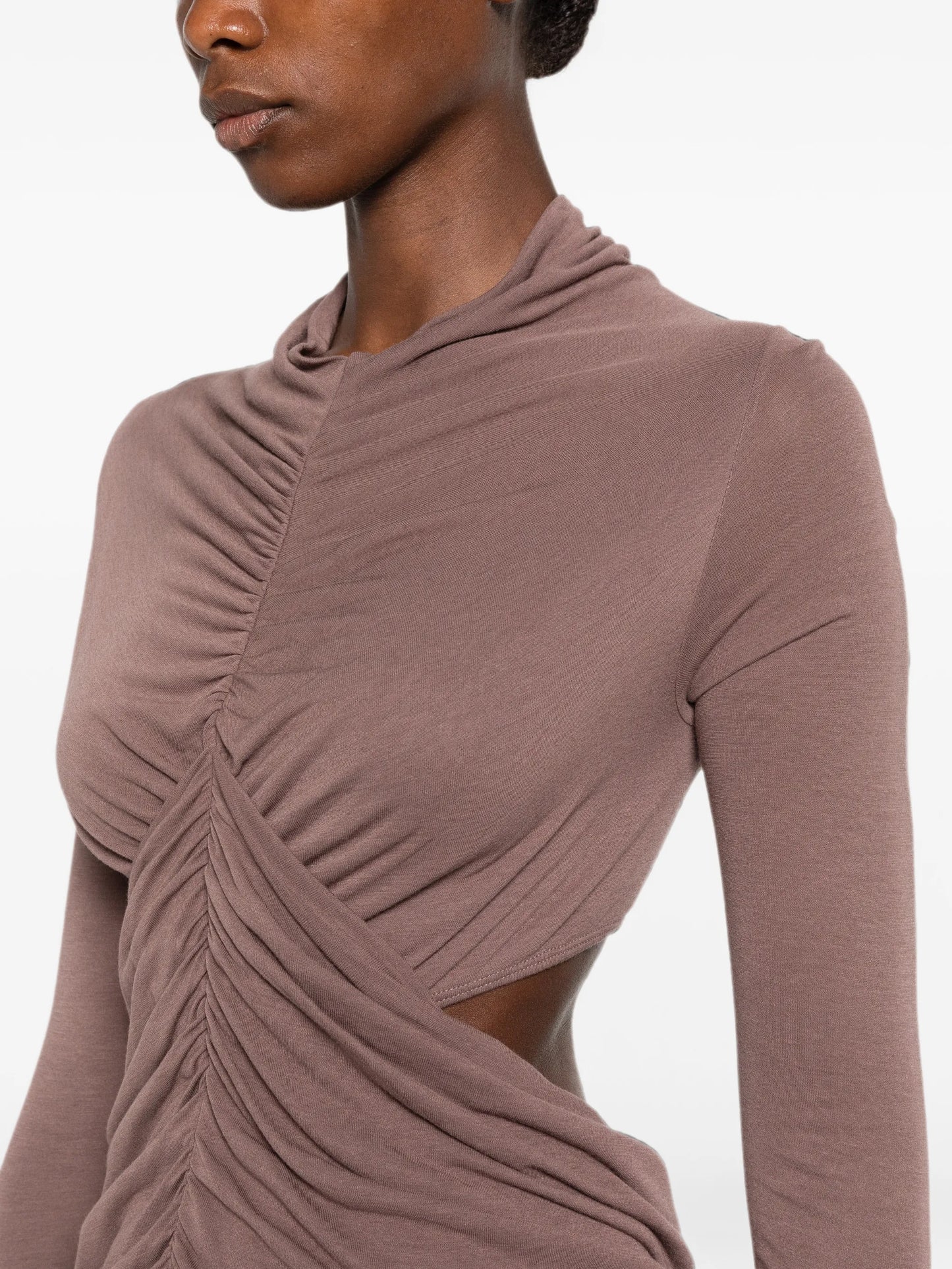 Sunpeel ruched cut-out top