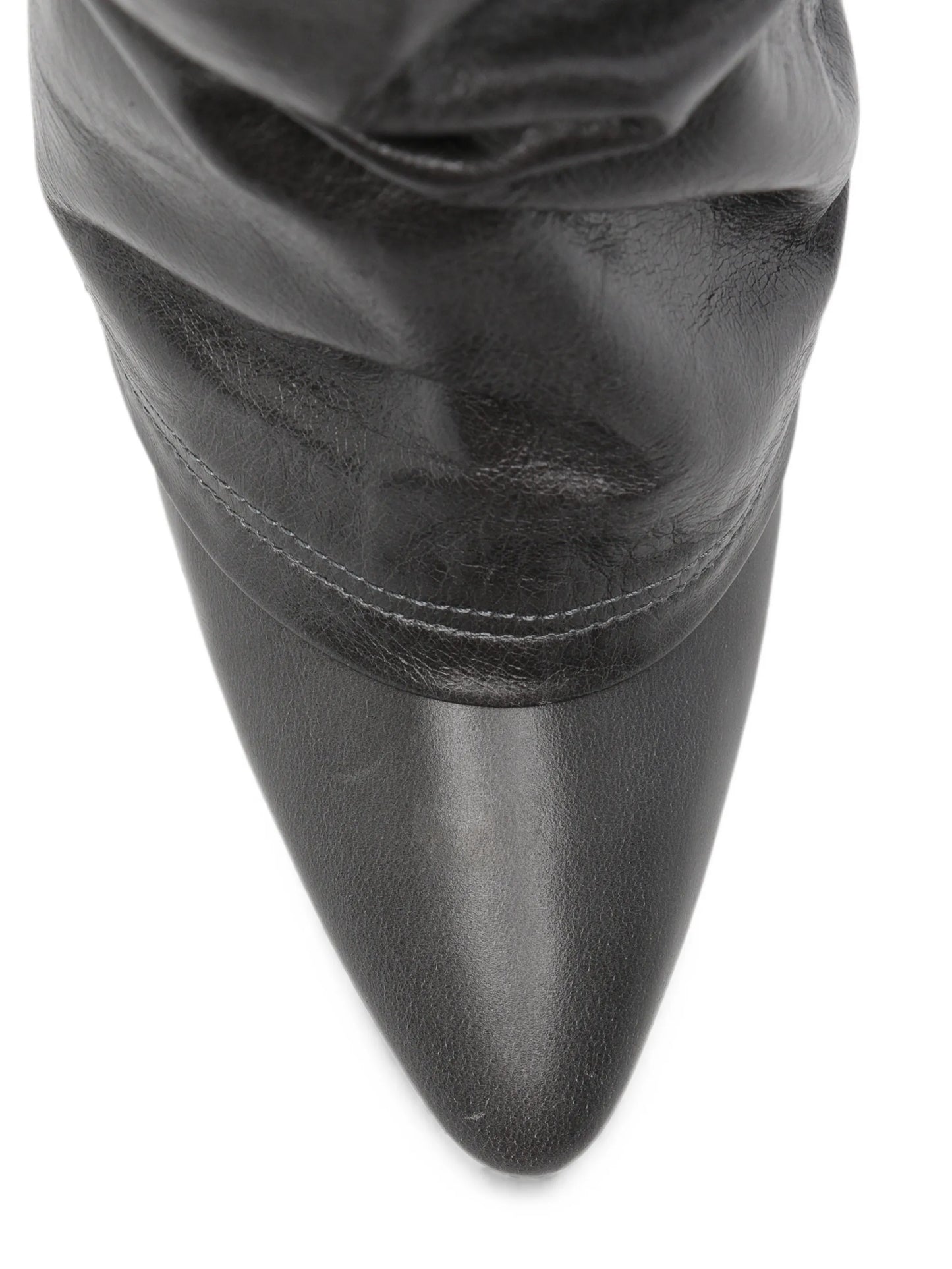 Leon folded-design knee-high boots