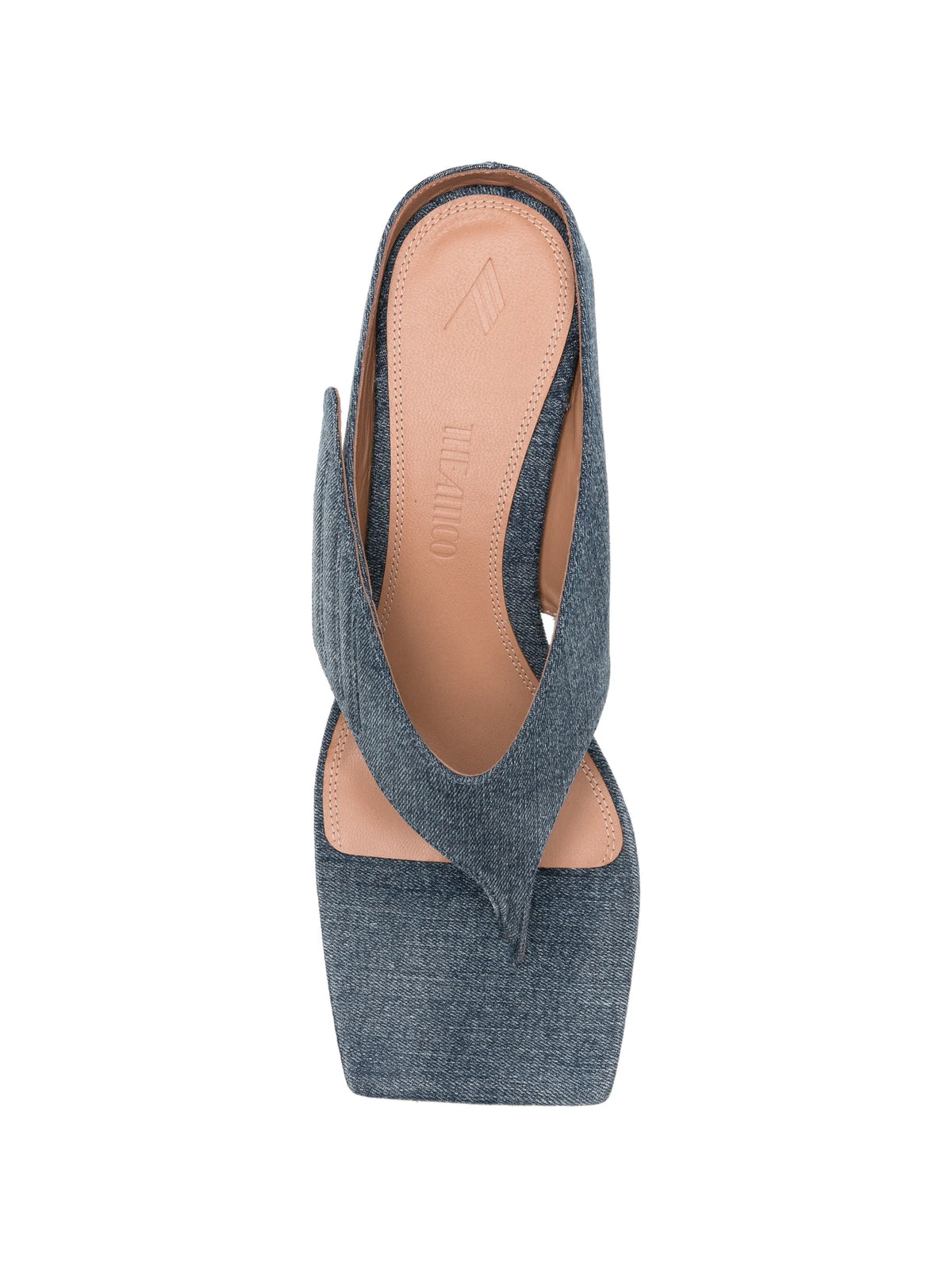 Cheope blue denim thong sandals