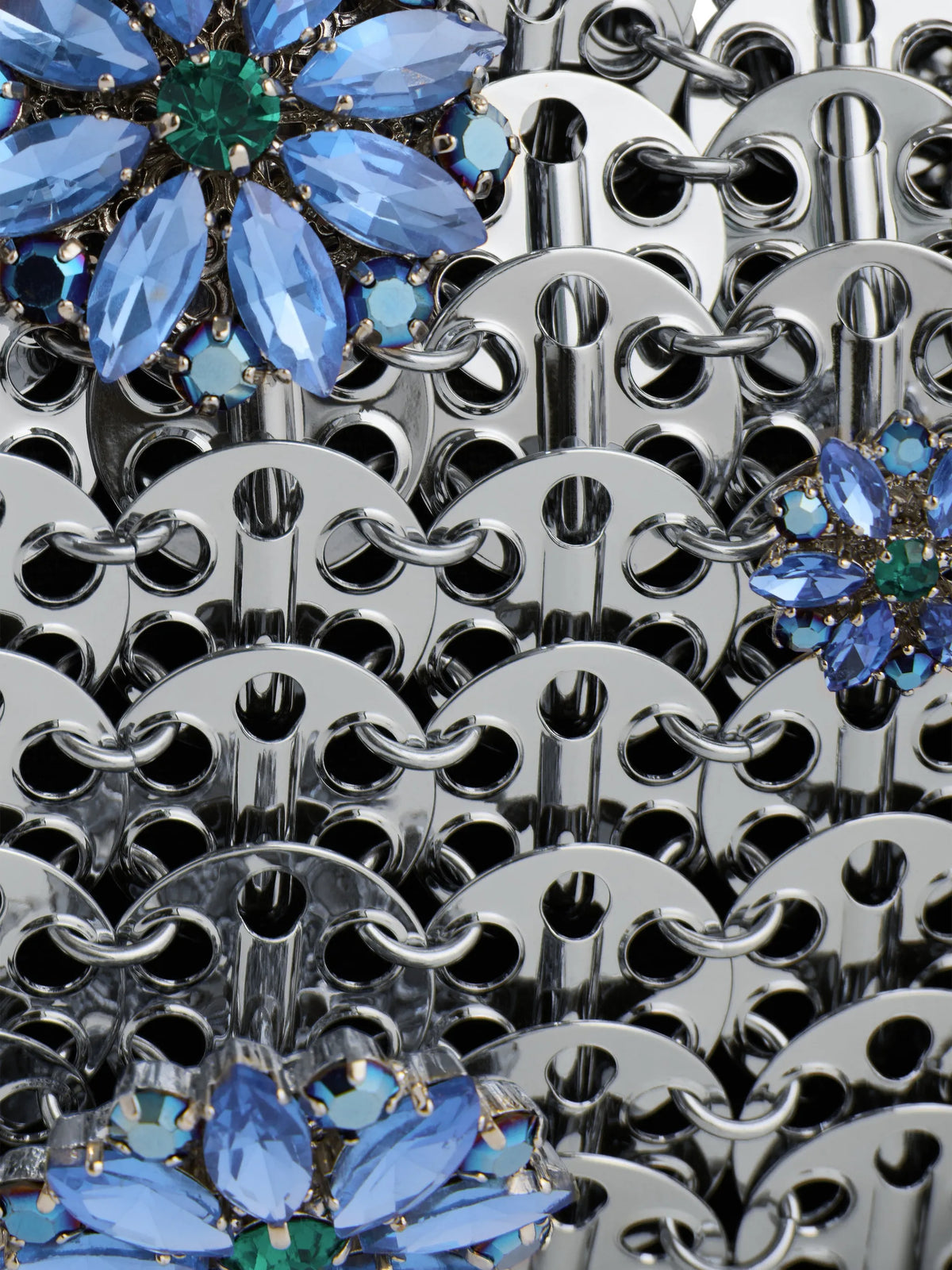 1969 Nano bag with blue strass flower details