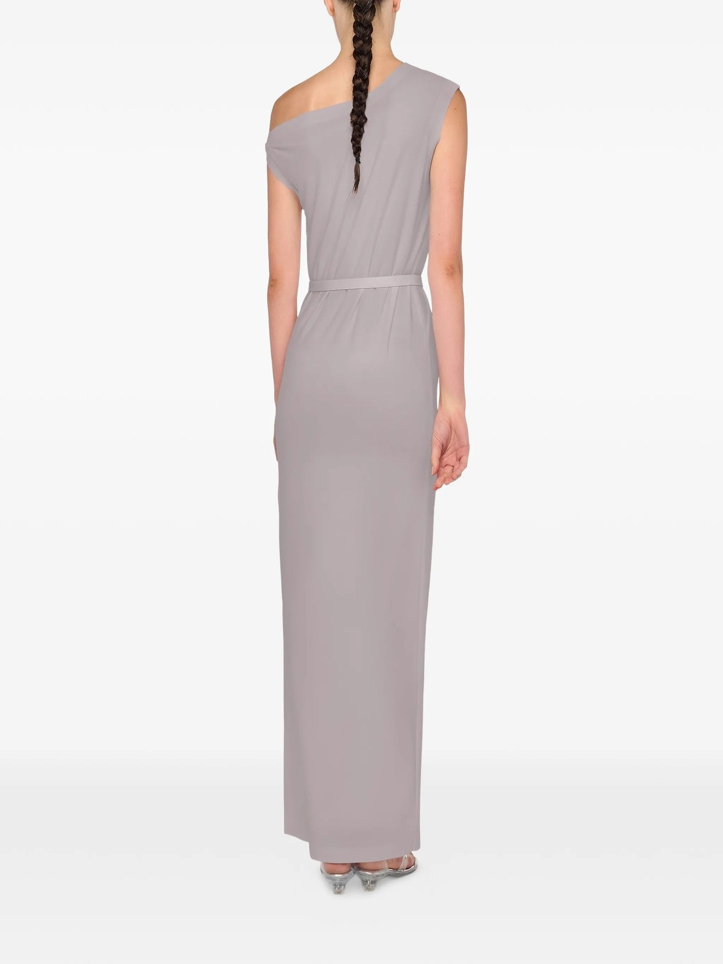 drop shoulder long dress