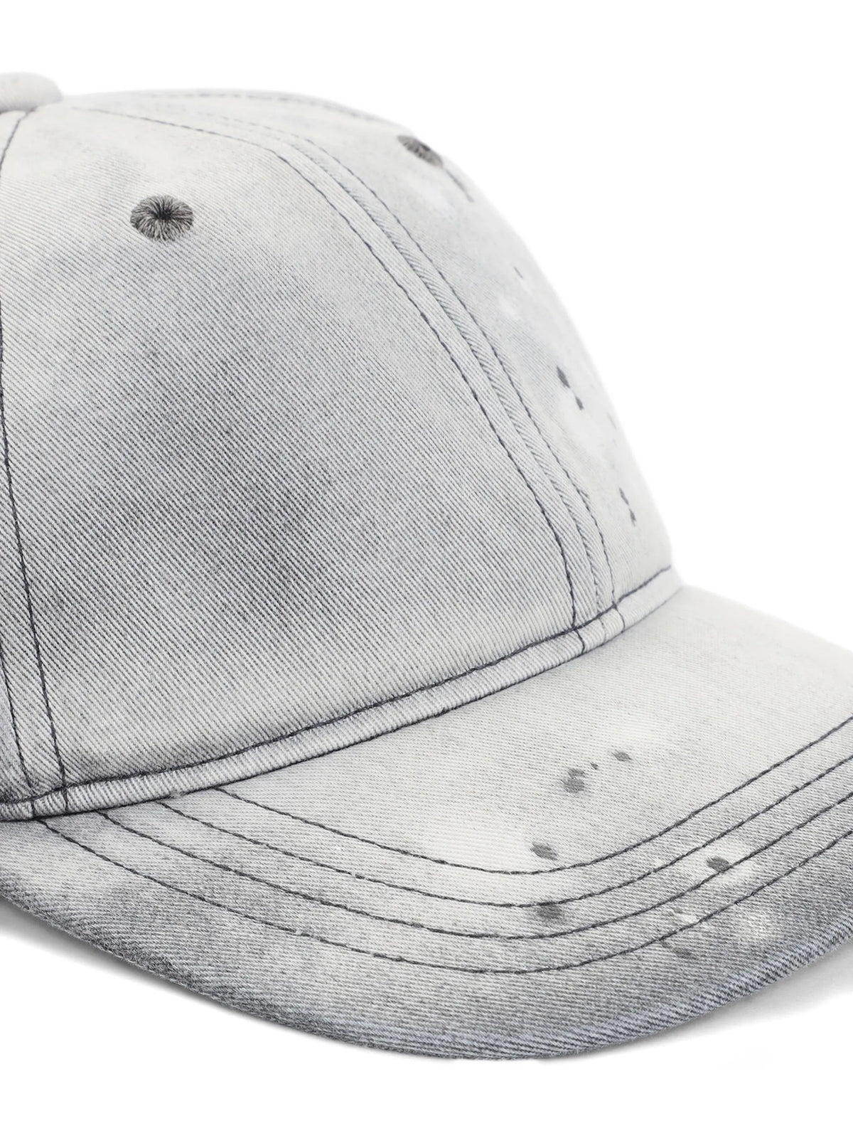 washed-effect cap