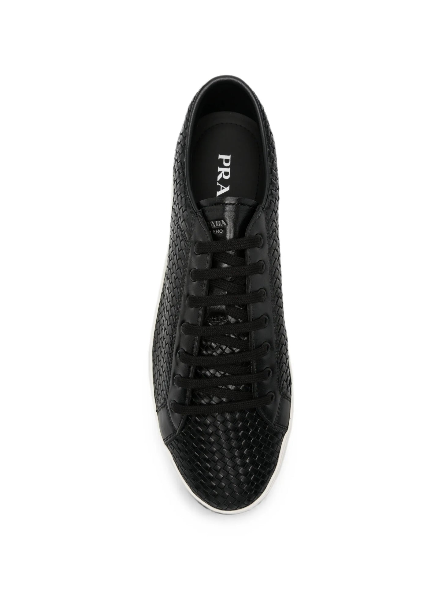 Intreccio woven lace-up sneakers