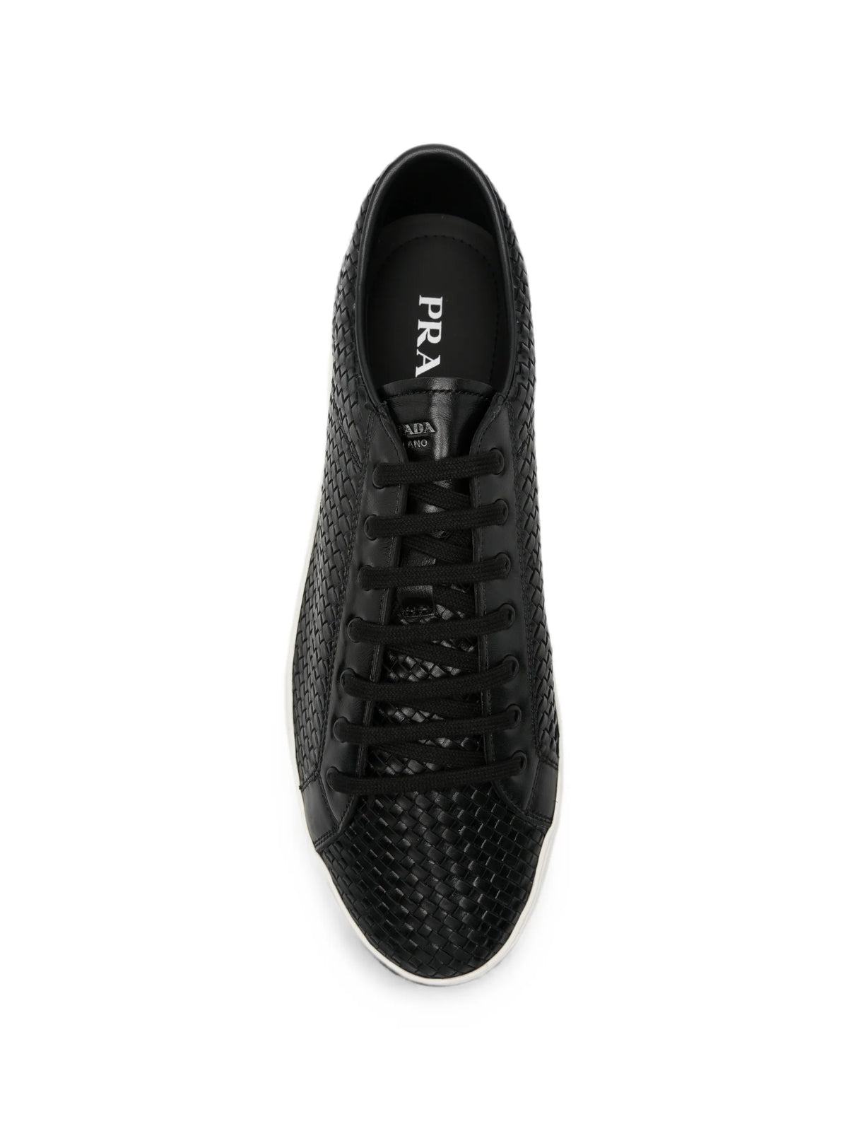Intreccio woven lace-up sneakers