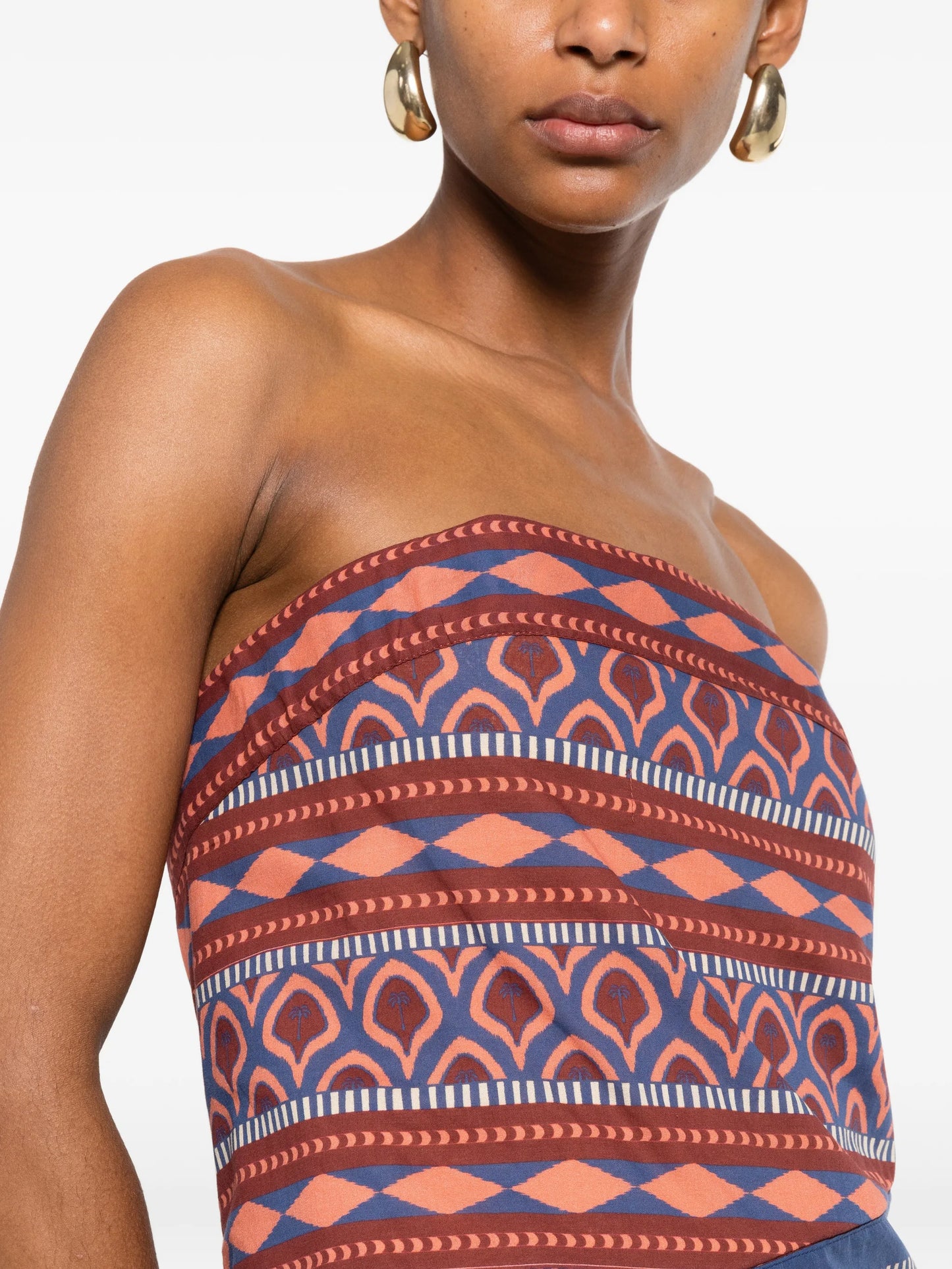 Paraiso Agreste strapless dress