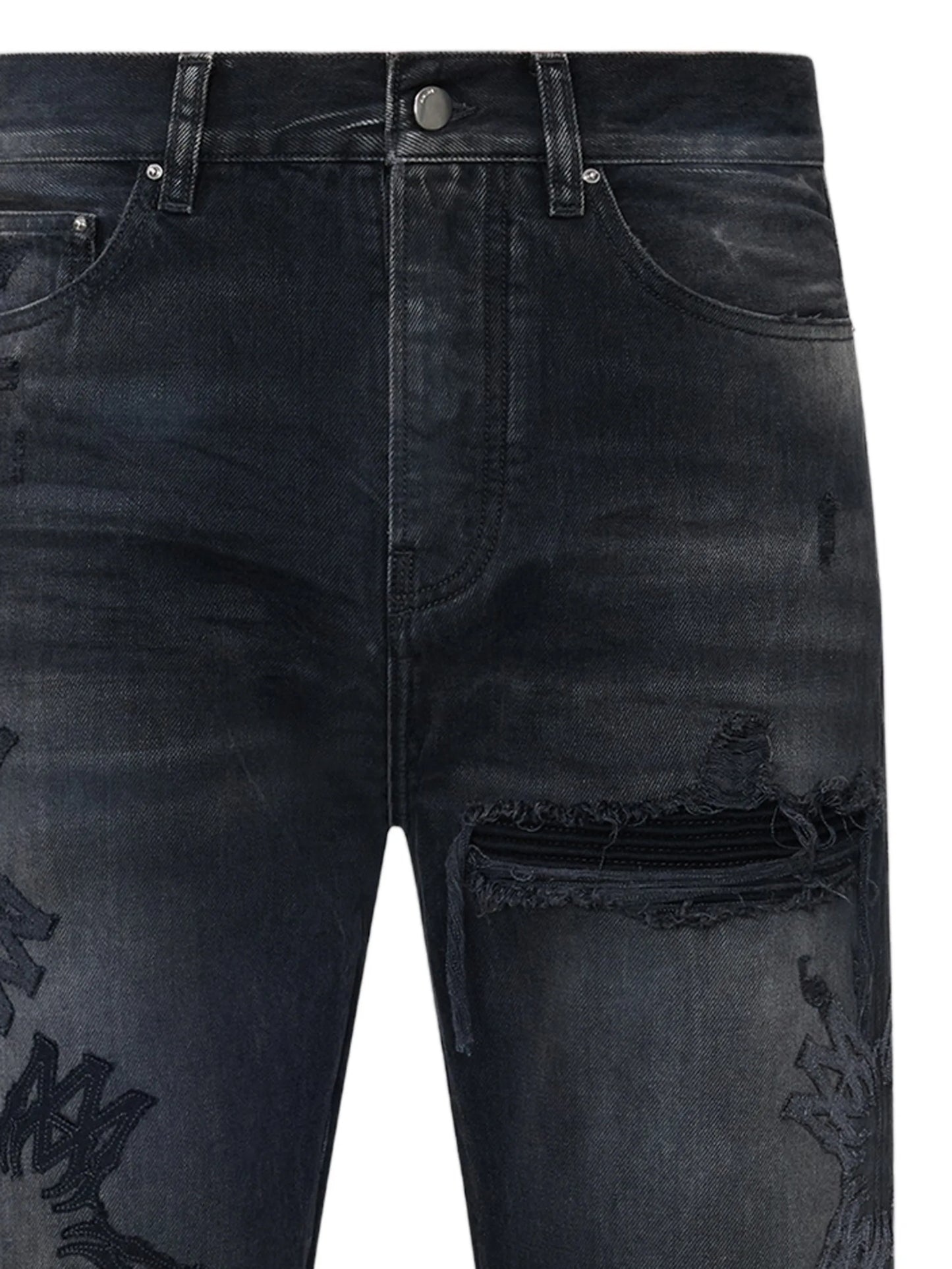 Ma Quad distressed-effect jeans