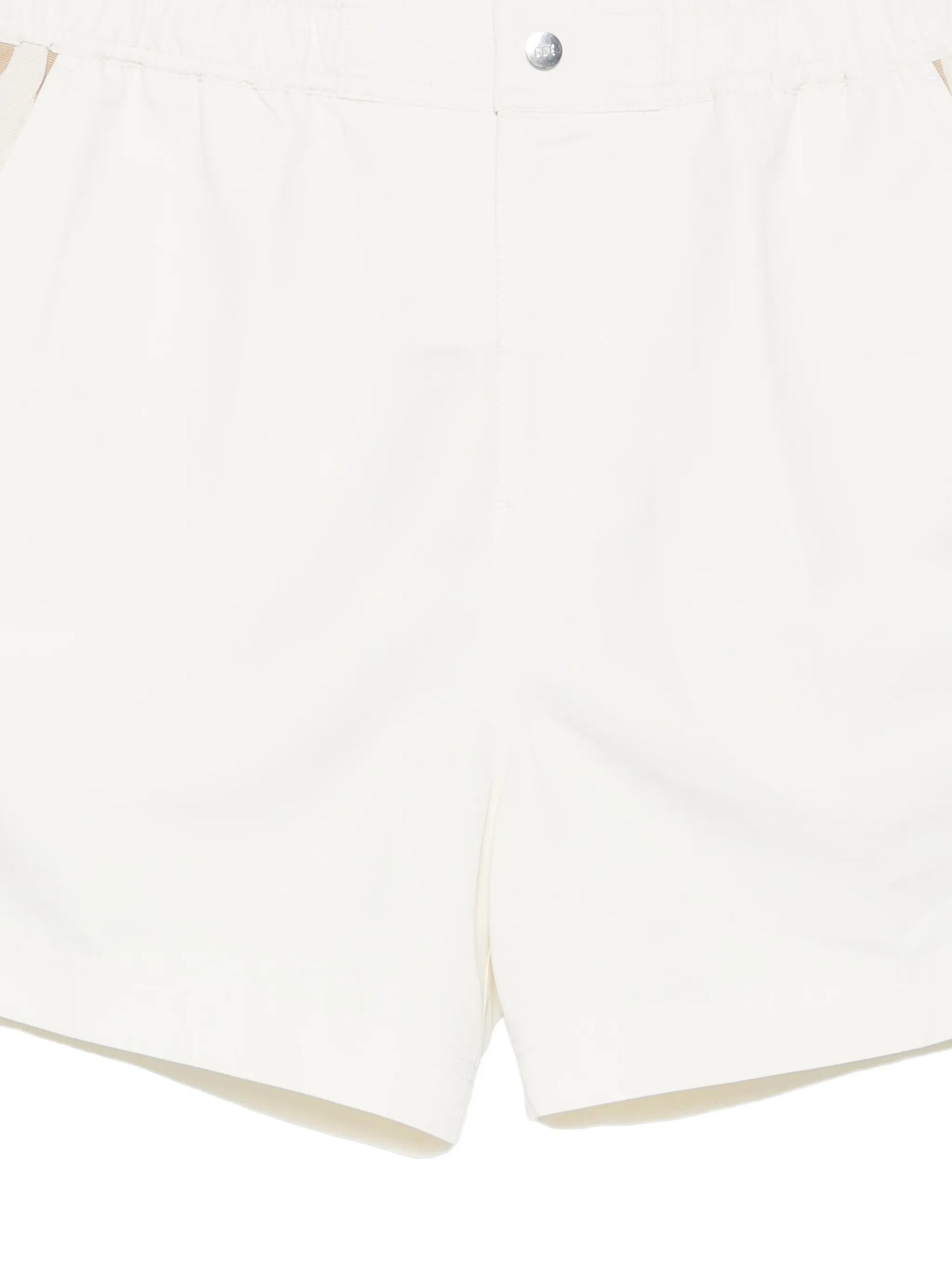 button-fastening swim shorts