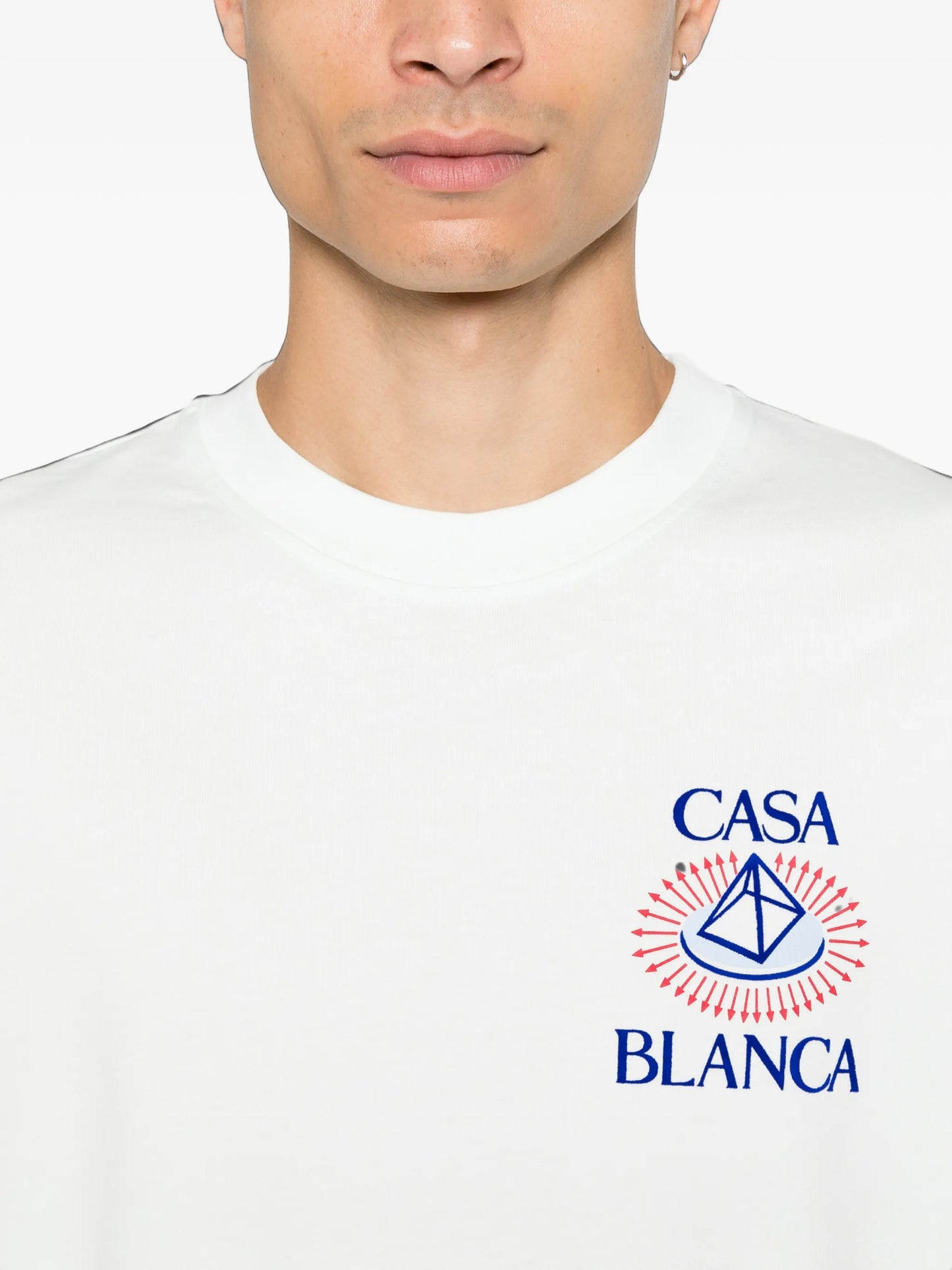 Celestial Pyramid flock-print T-shirt