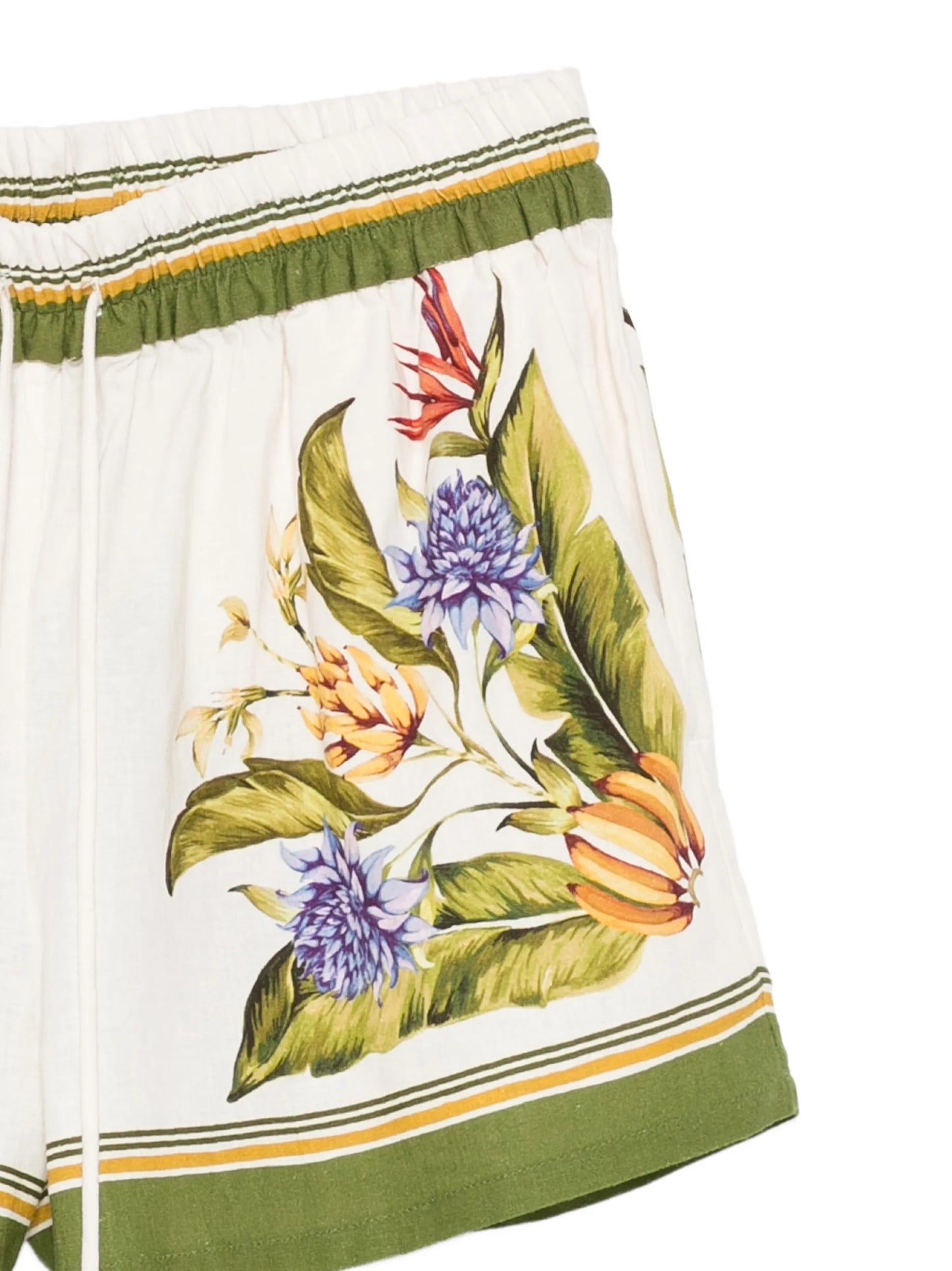 floral-print shorts