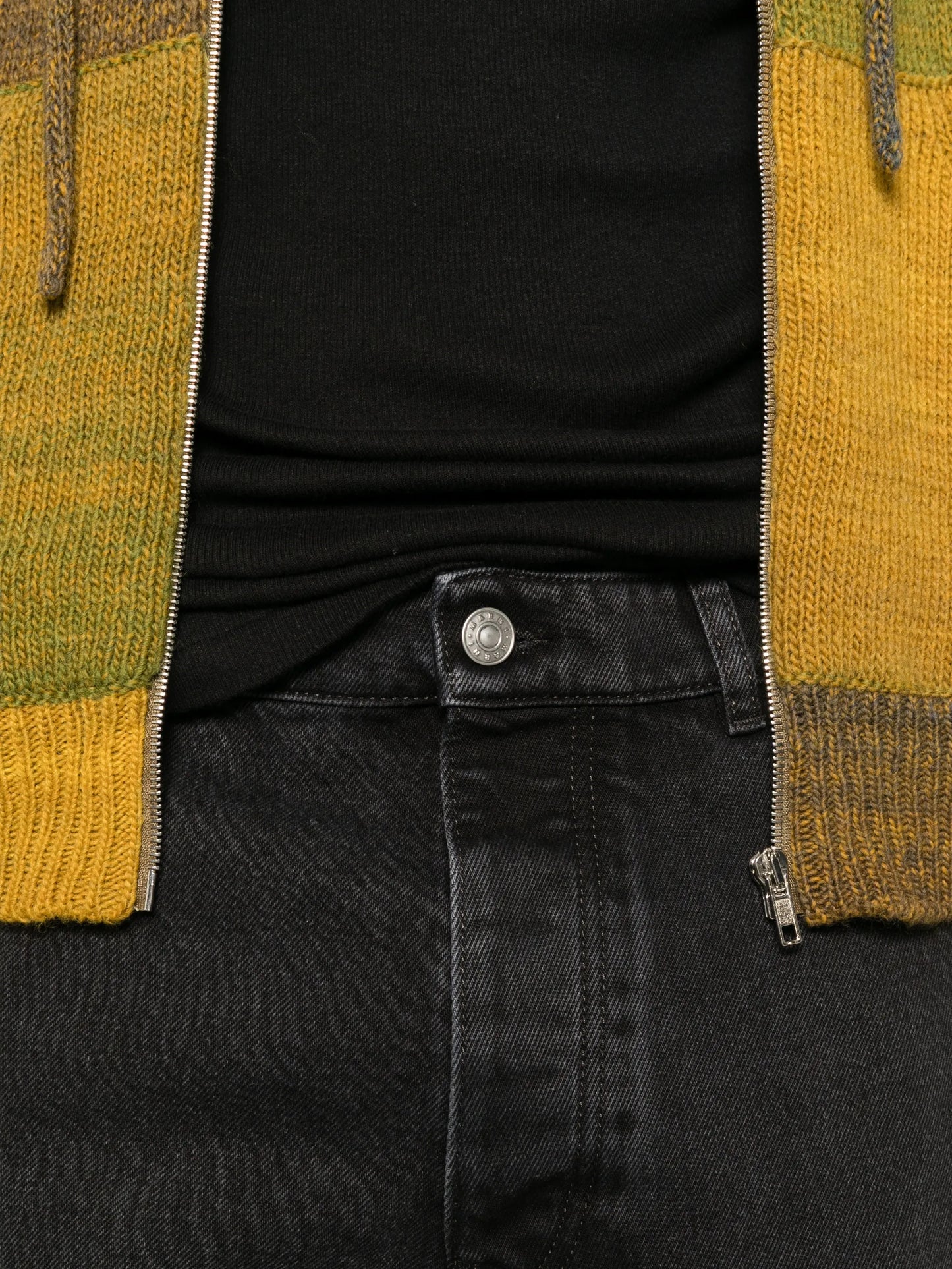 belt-loop patch-pocket jeans