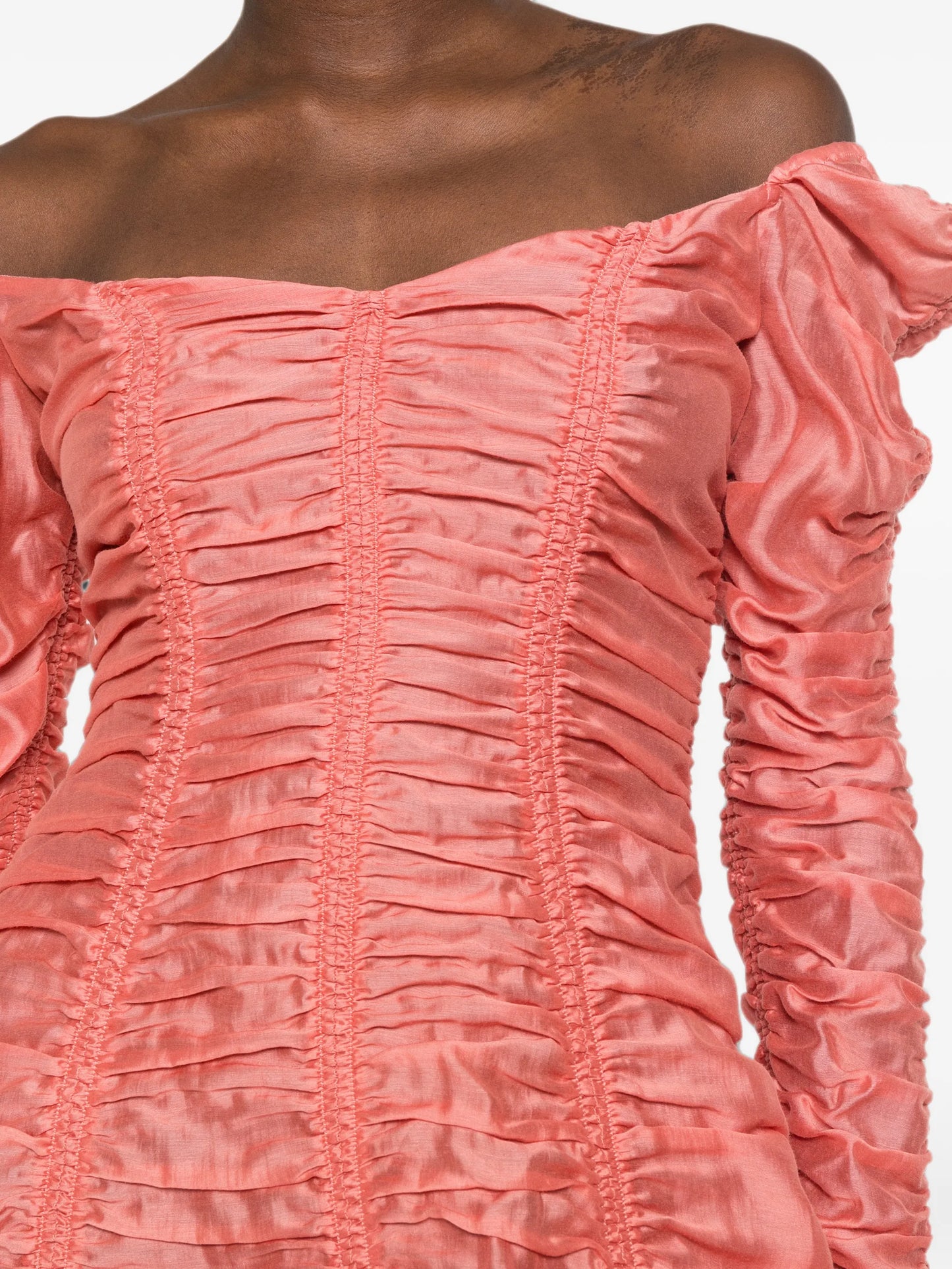 Judith ruched-finish dress