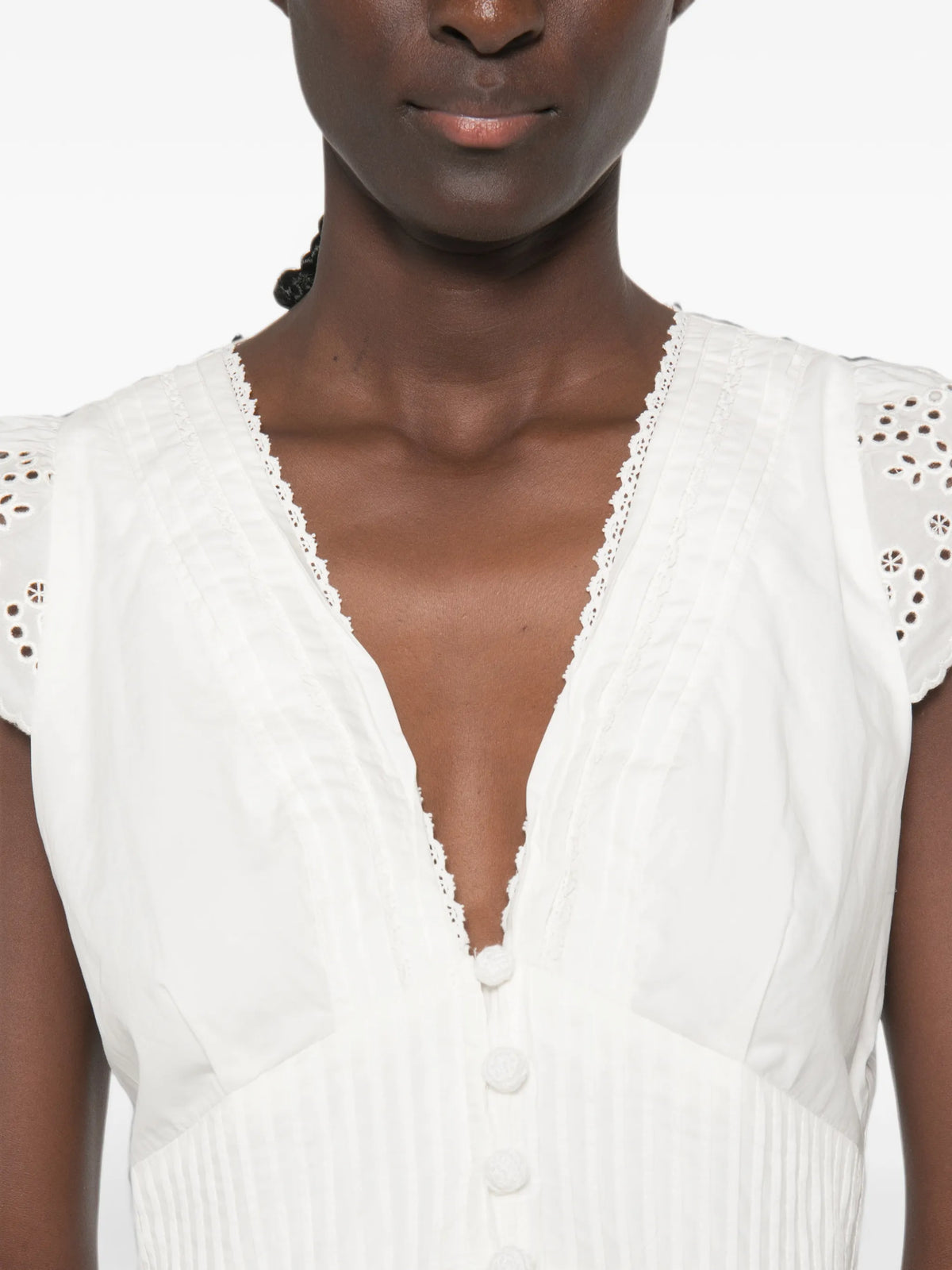 embroidered lace blouse