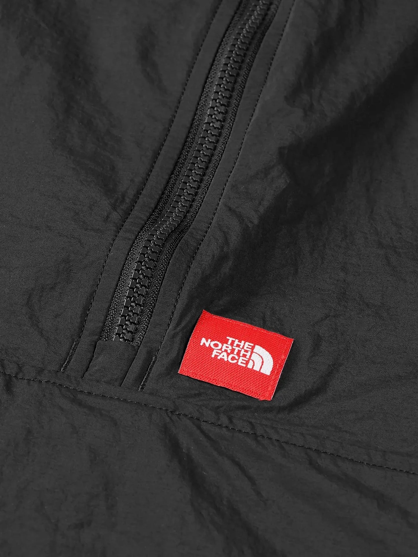 half-zip logo-patch jacket