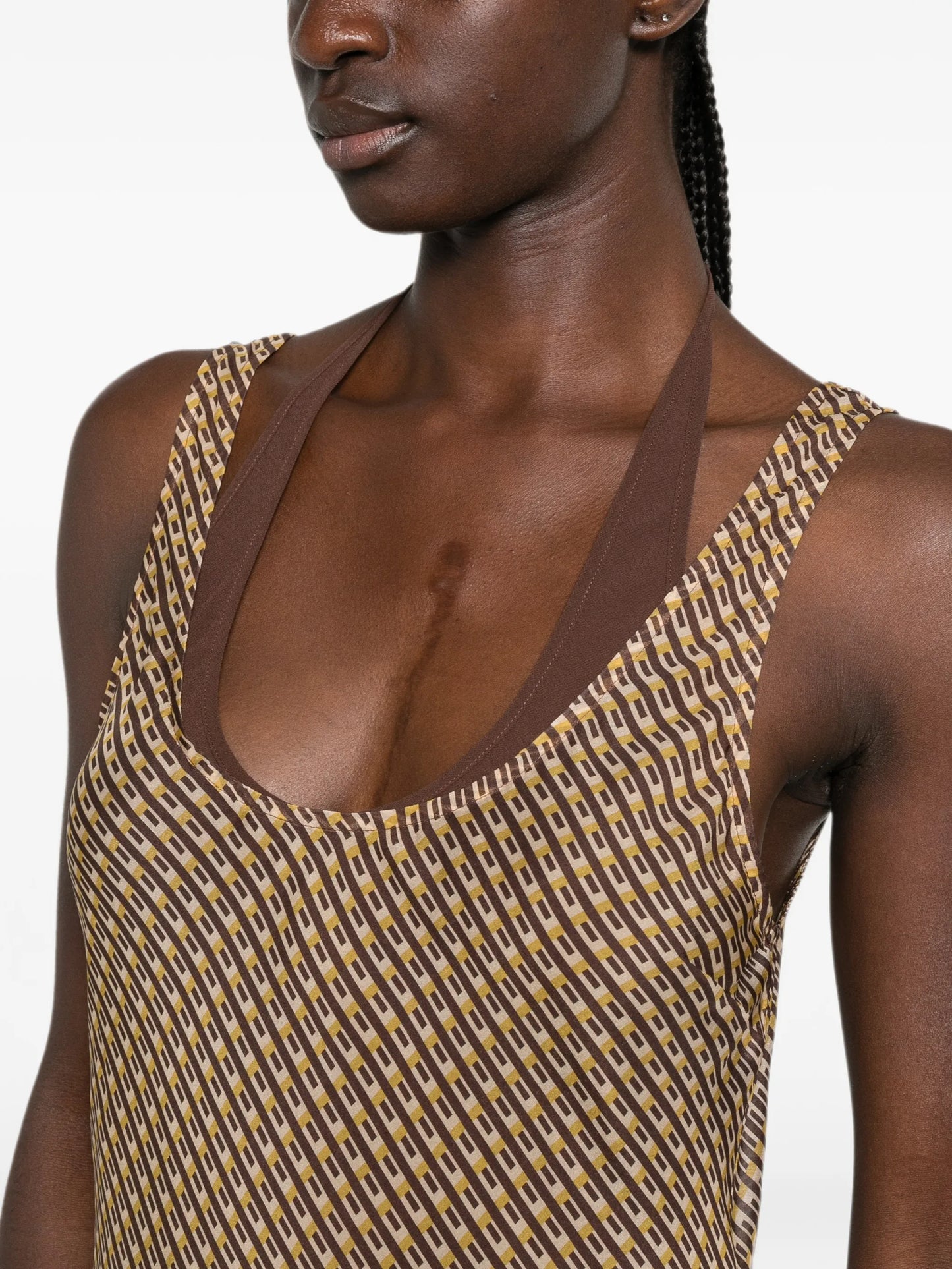 Cooper layered midi dress