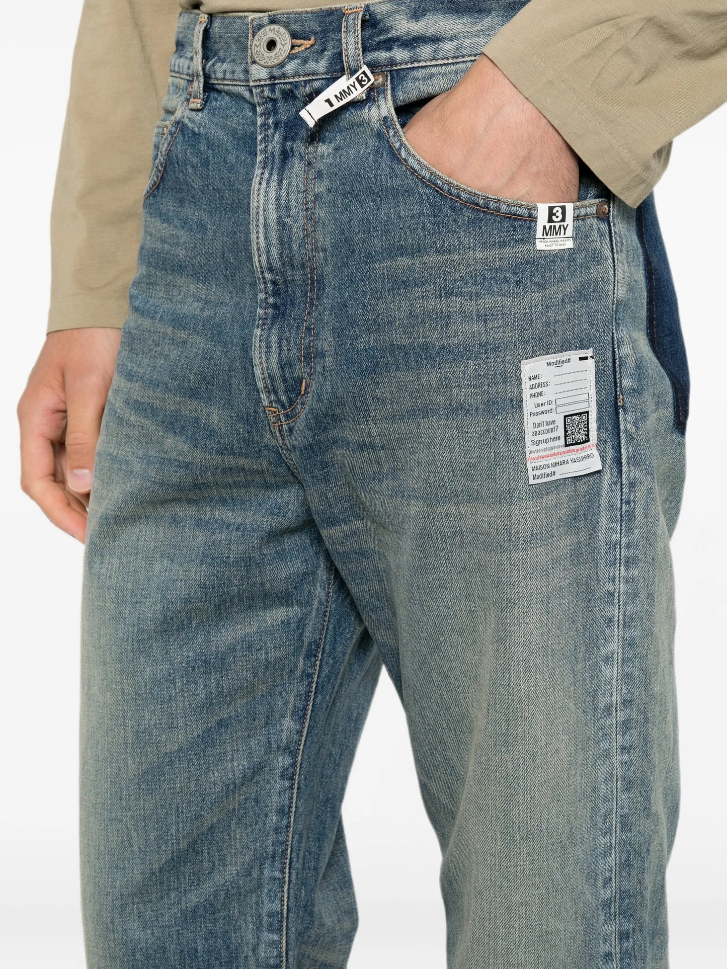 flare tapered jeans