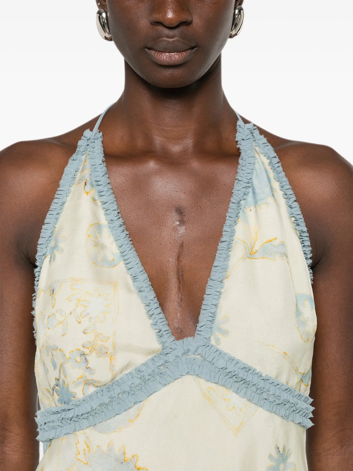 Cecile floral-print top