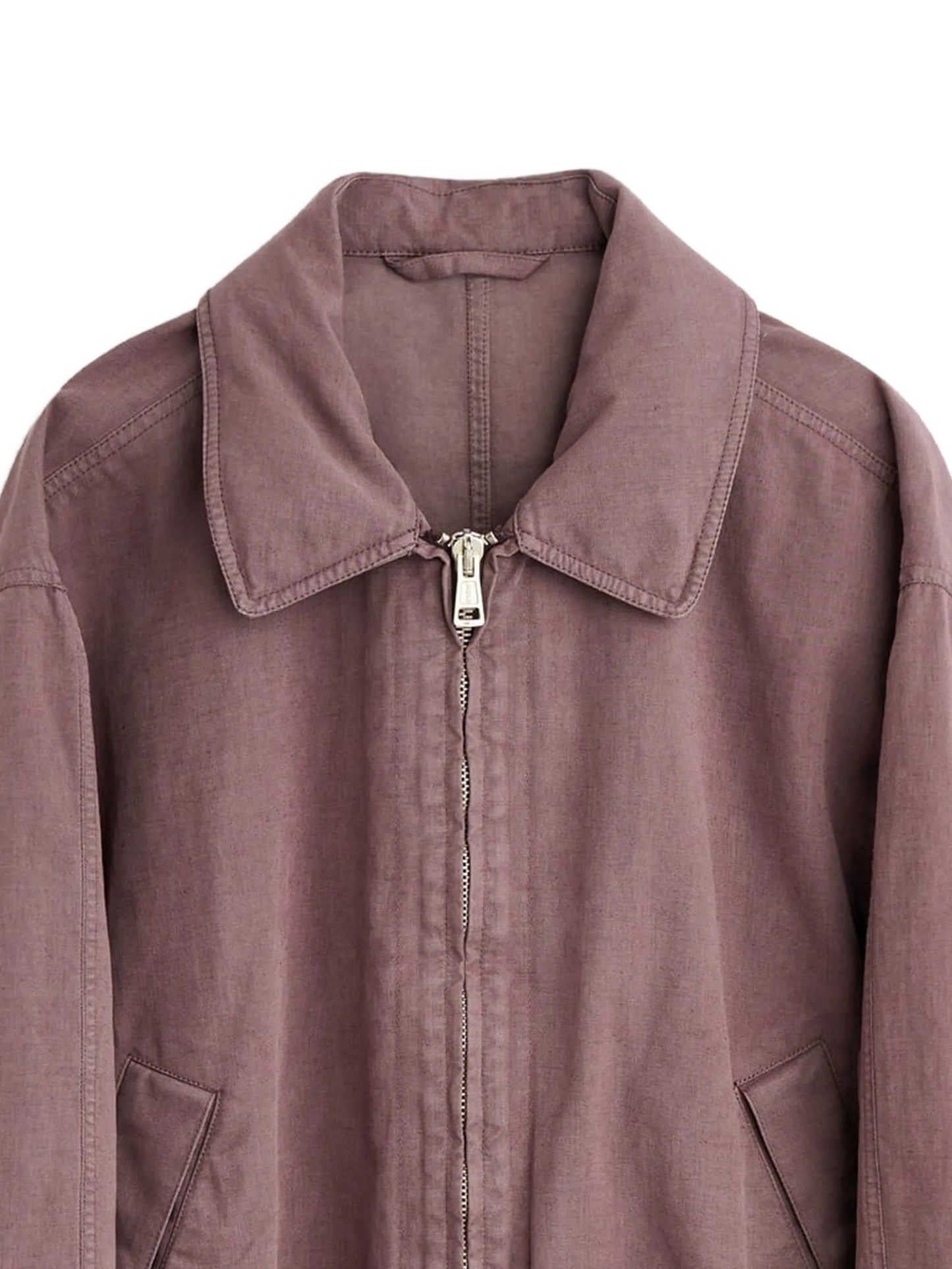 collared zip jacket