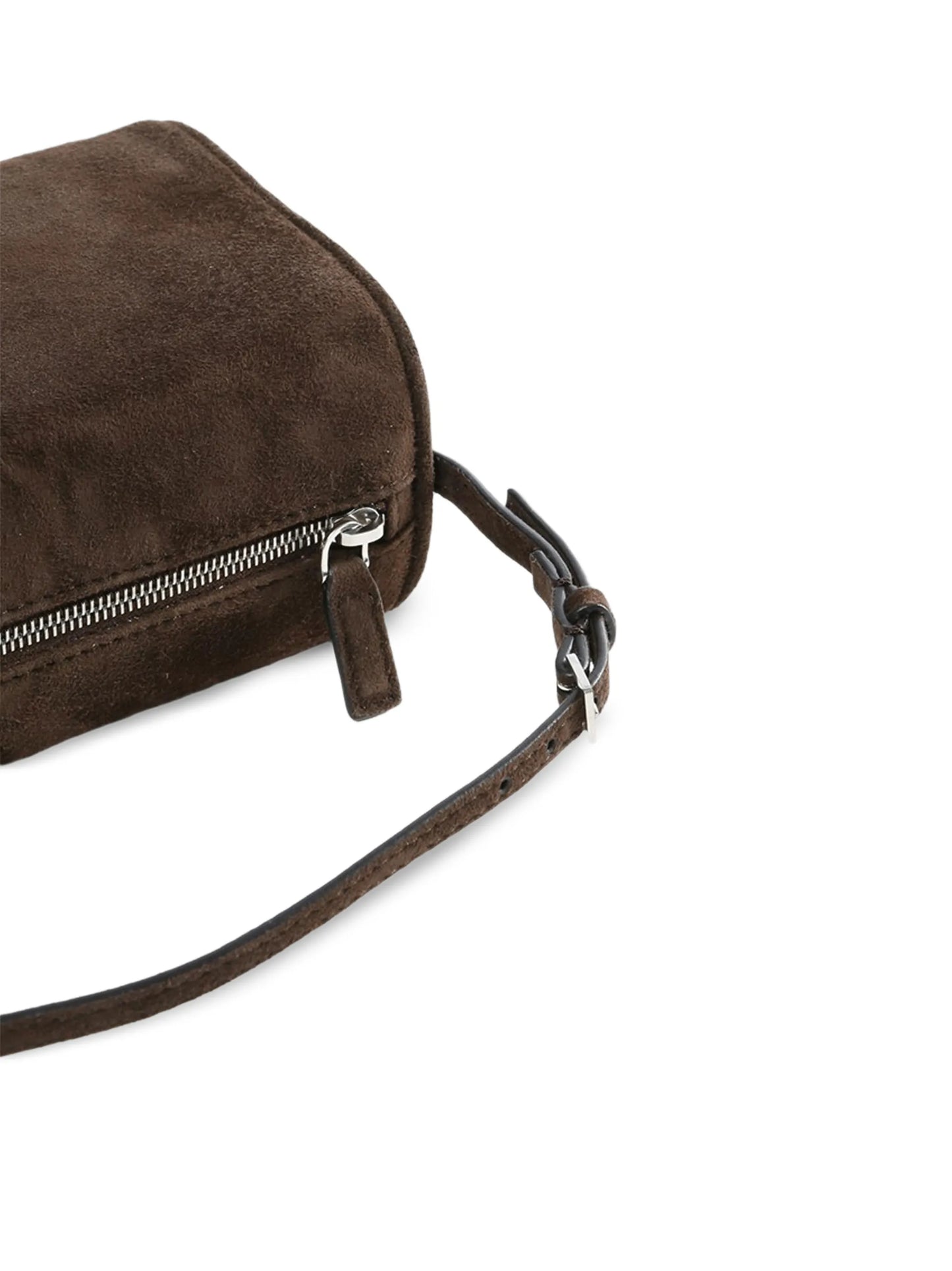 90's zip suede mini bag