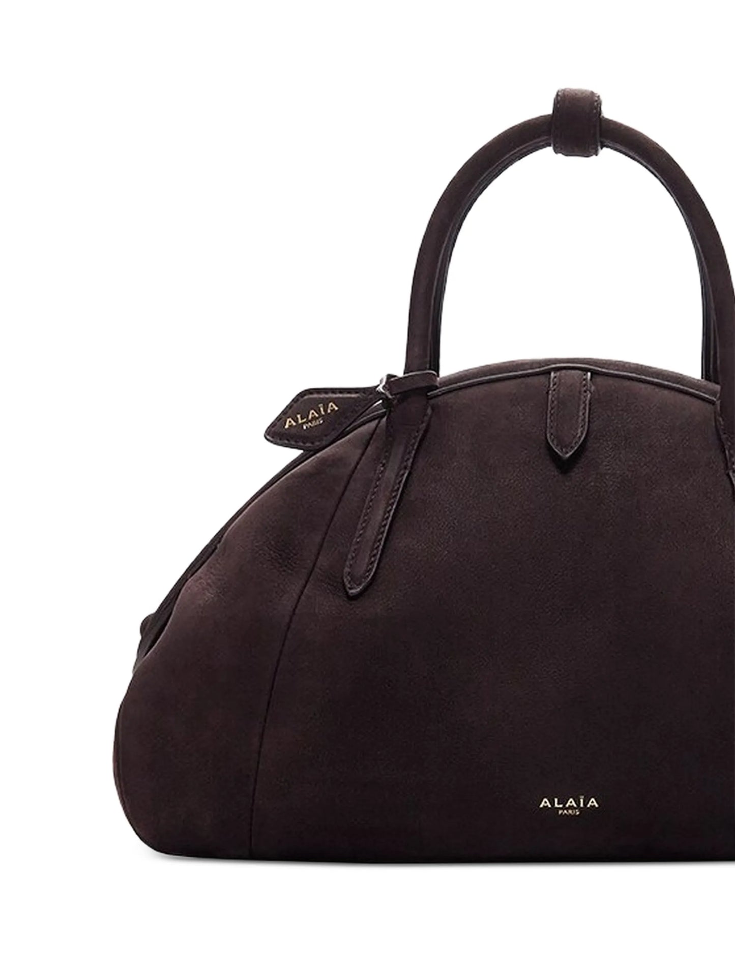 purse top handle bag in nubuck