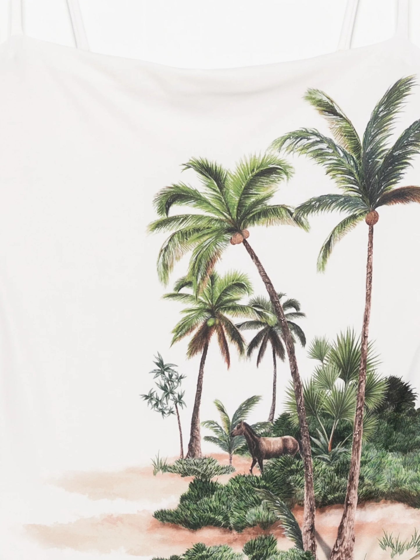 Durazno Arena landscape-print swimsuit