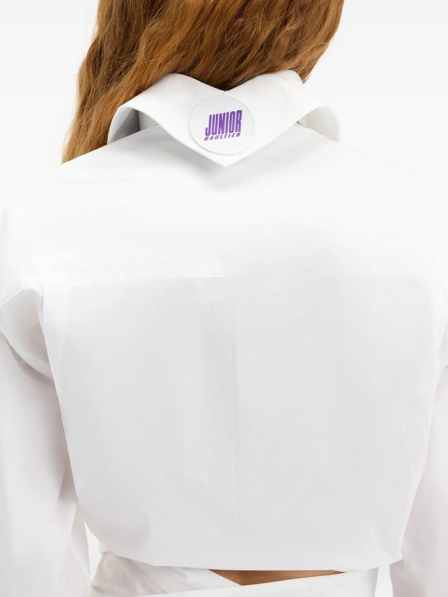 The Cropped Wrap cotton shirt