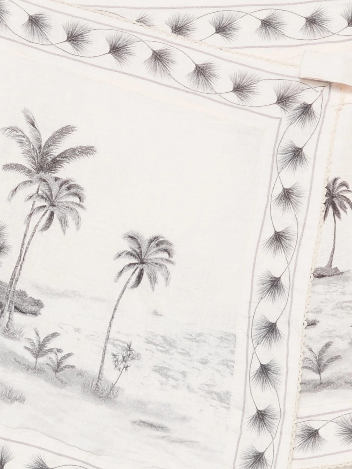 Luna graphic-print linen sarong