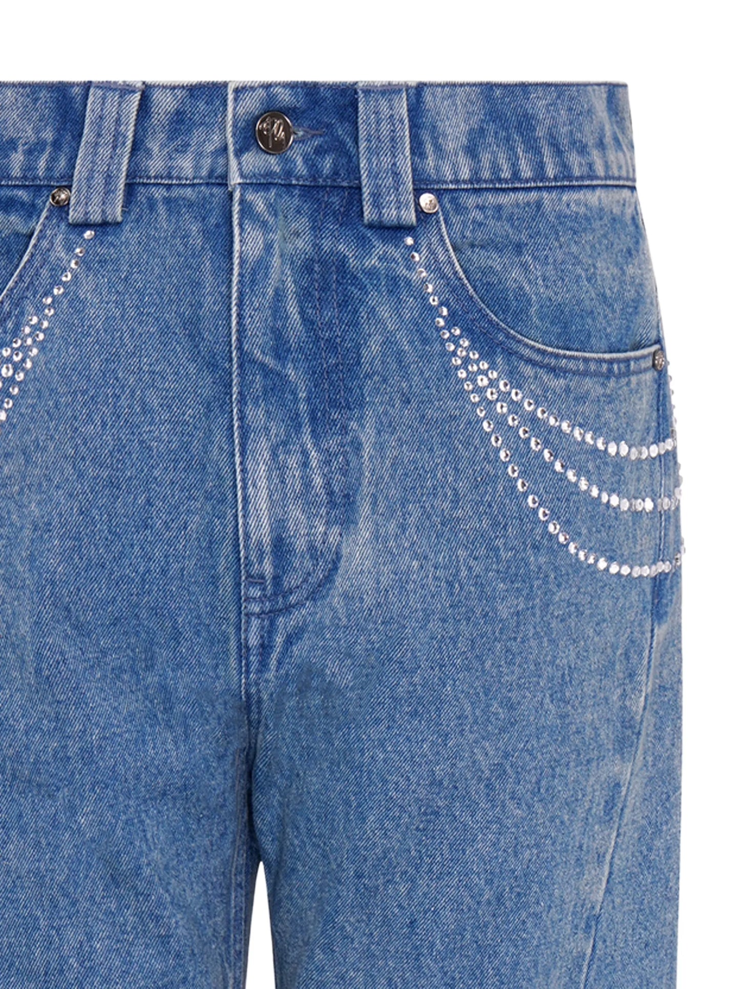 jewelled straight jeans