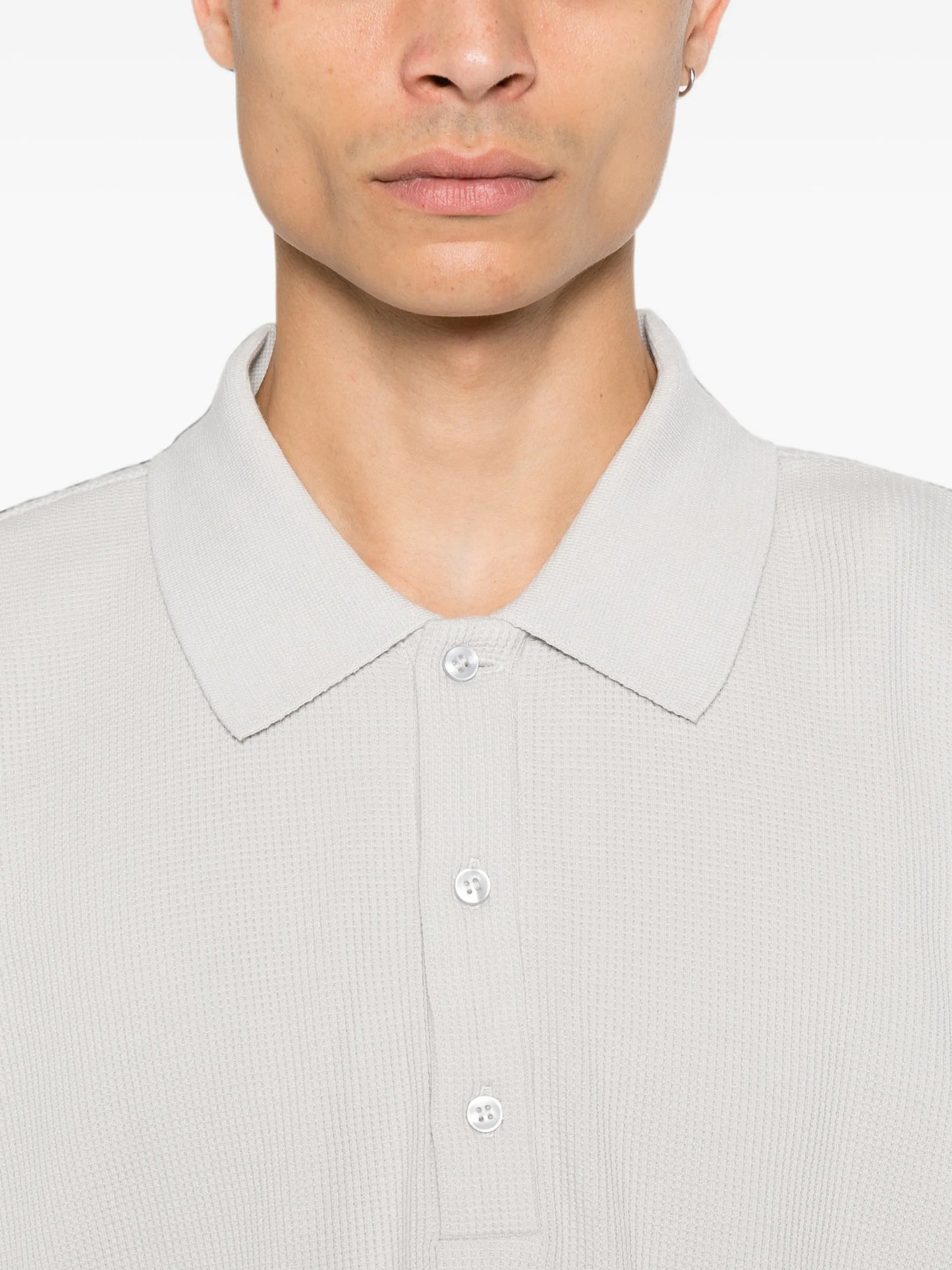 long-sleeve polo shirt