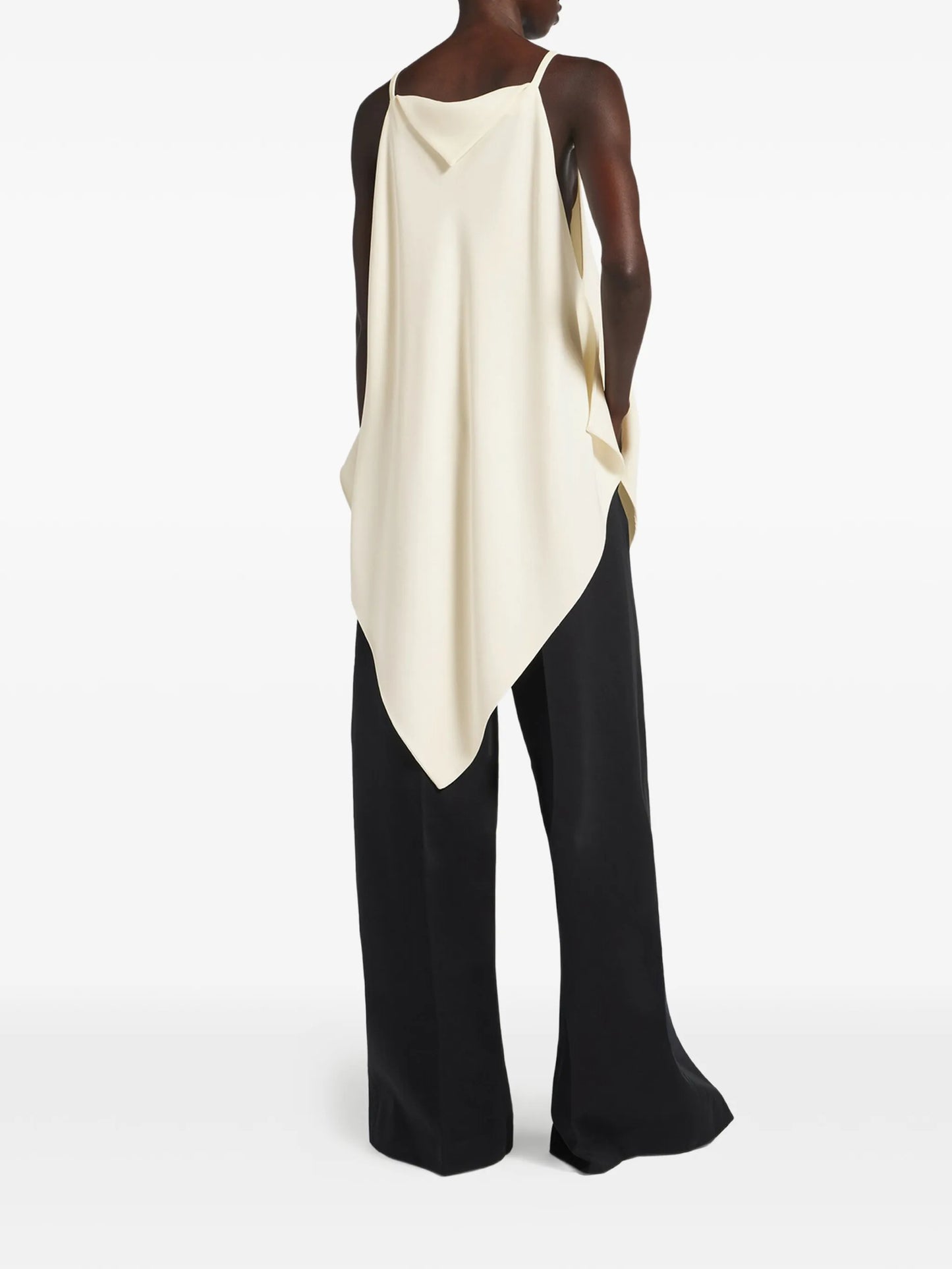 V-neck spaghetti-strap blouse