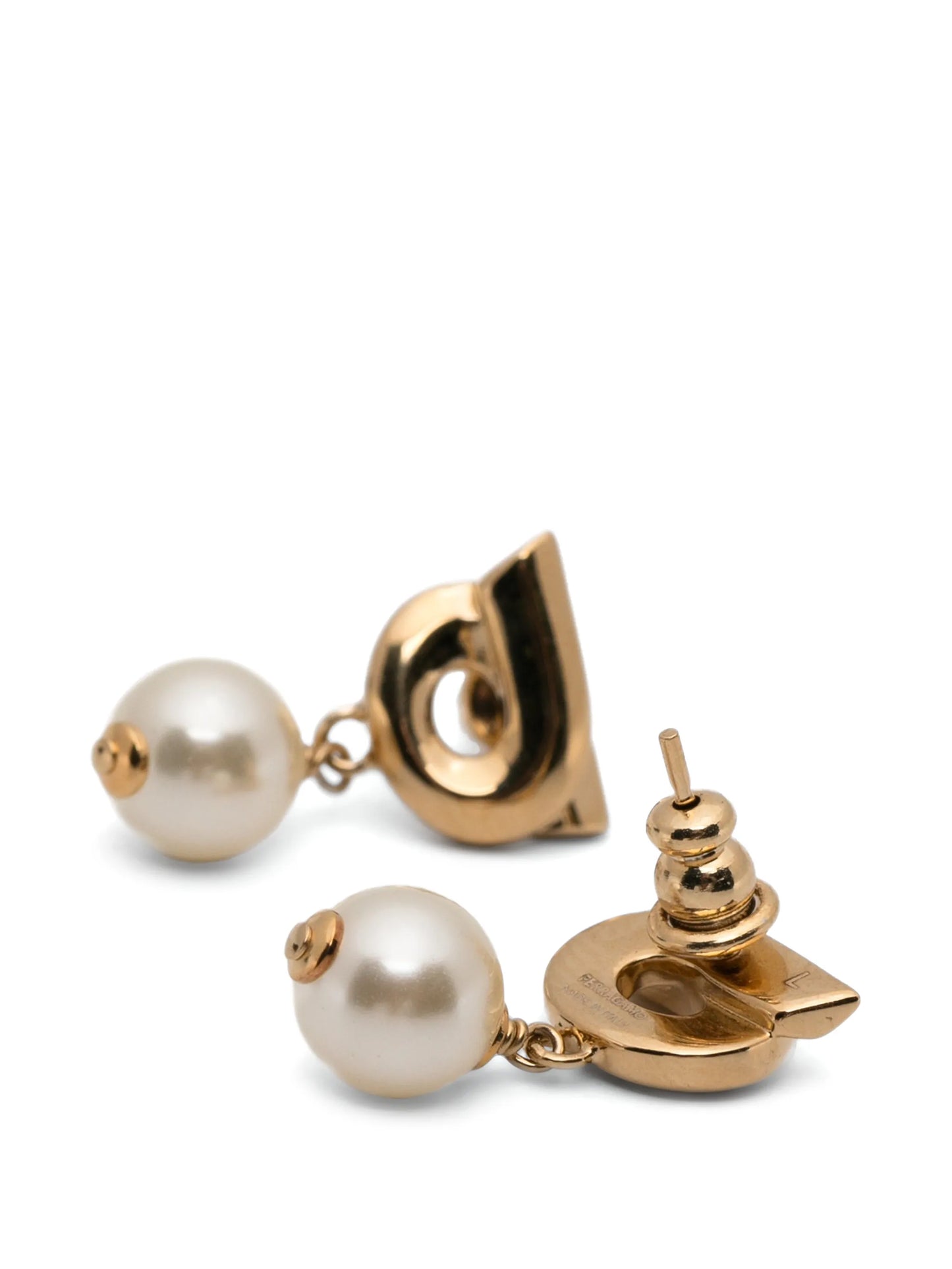 Gancio pearl-drop earrings